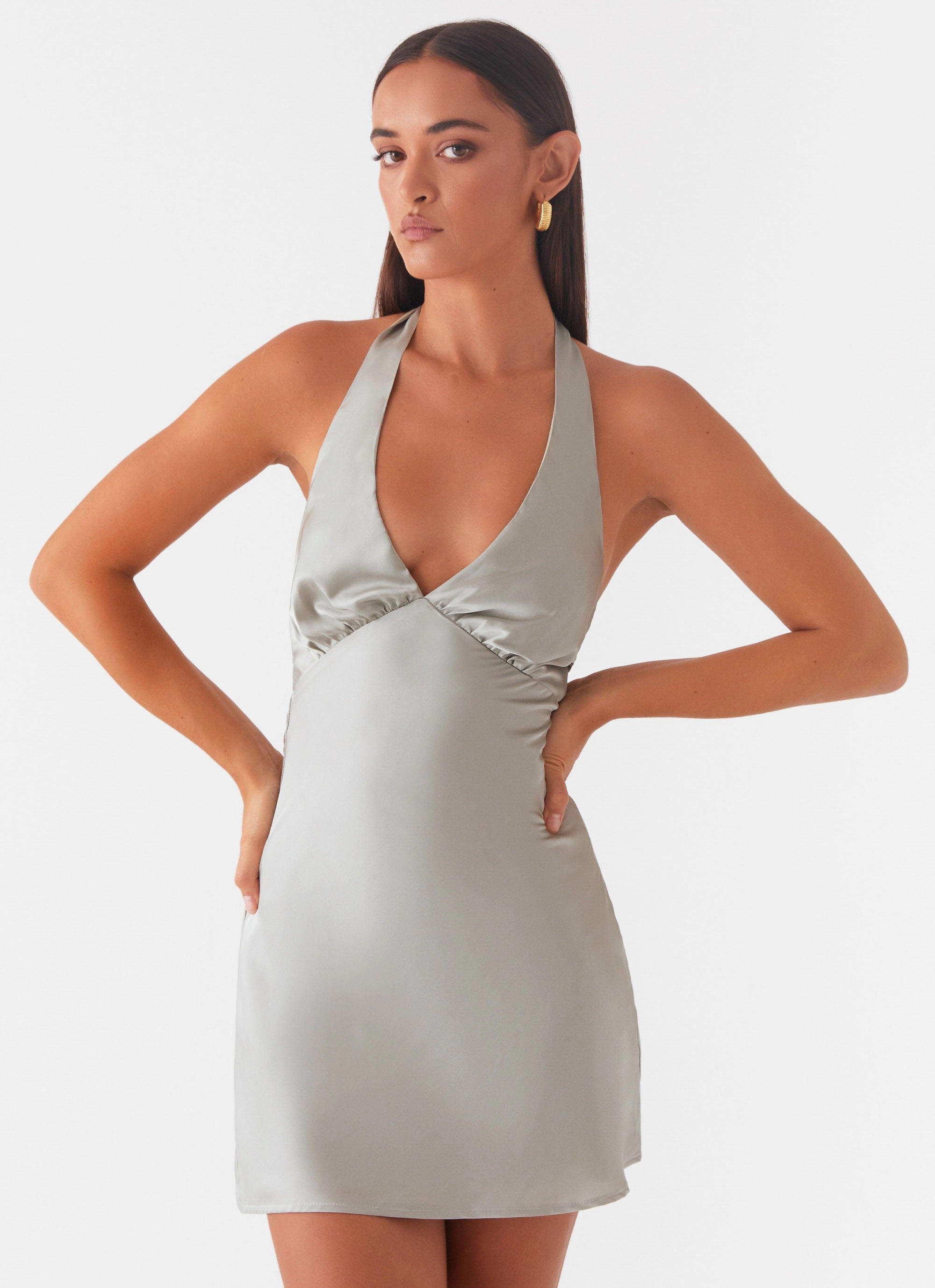 Heavy Hearted Mini Dress - Sage Seasonal Mood Wardrobe-Staple