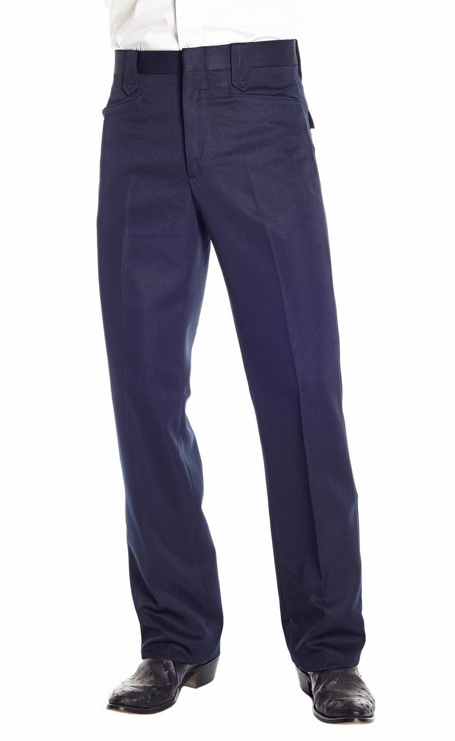 Chilly Day Comfort Circle S Mens Navy Polyester Ranch Dress Pants