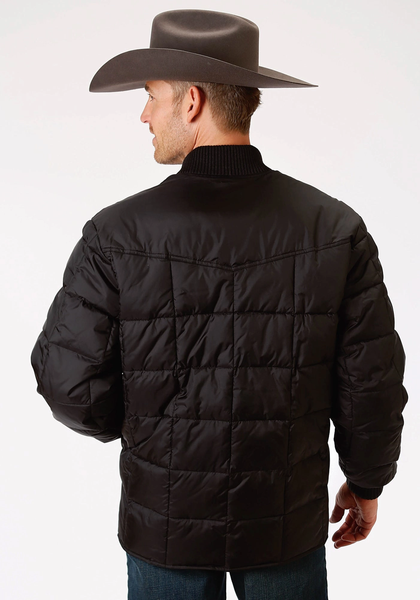 Roper Mens Black Polyester Insulated Rangegear Jacket Durable Outer Shell