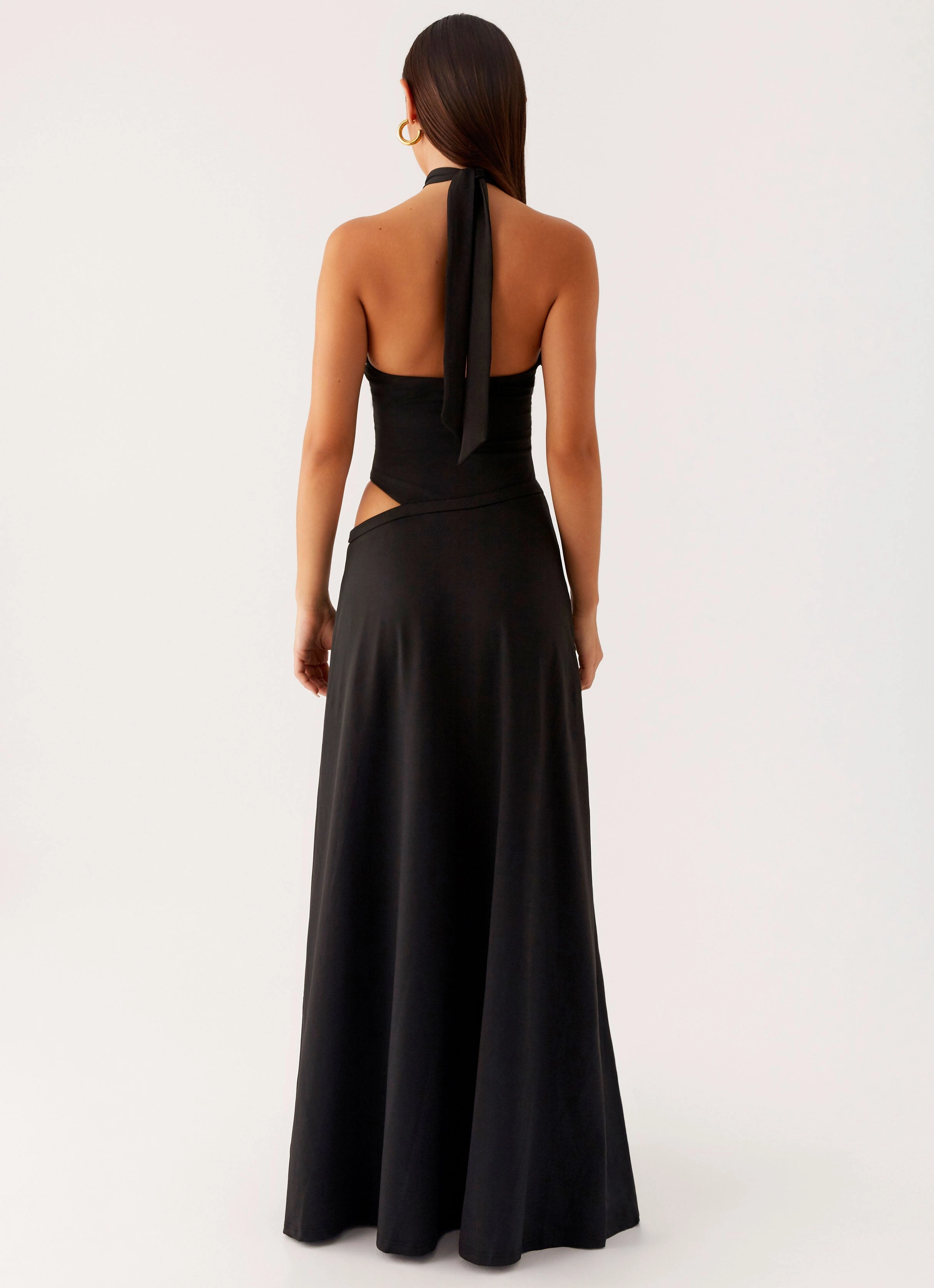Classic Cut Turner Maxi Dress - Black
