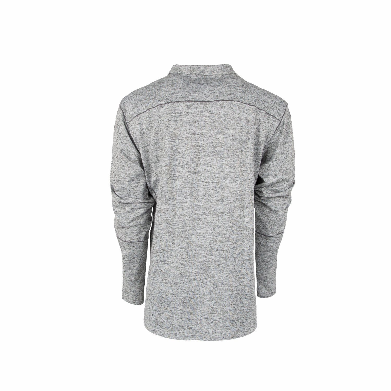 Tailored Fit STS Ranchwear Mens Quarter Zip Heather Gray Polyester Pullover Sweater