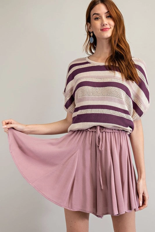 Urban Pulse Raelynn Rayon Gauze Swing Skirt