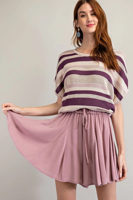 Urban Fit Photoshoot Ready Raelynn Rayon Gauze Swing Skirt