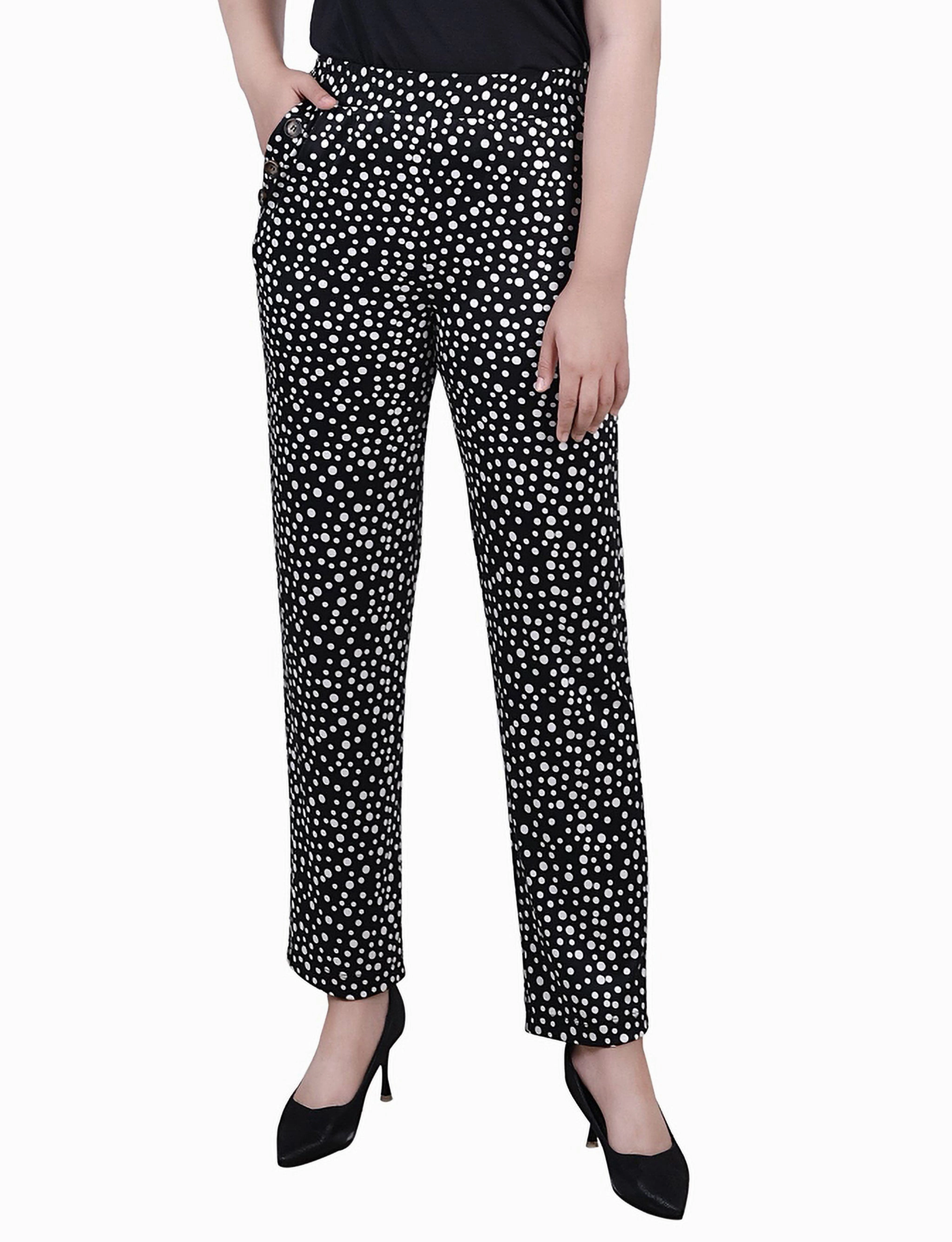 Wide Waist Pull On Pants Stain Release Finish