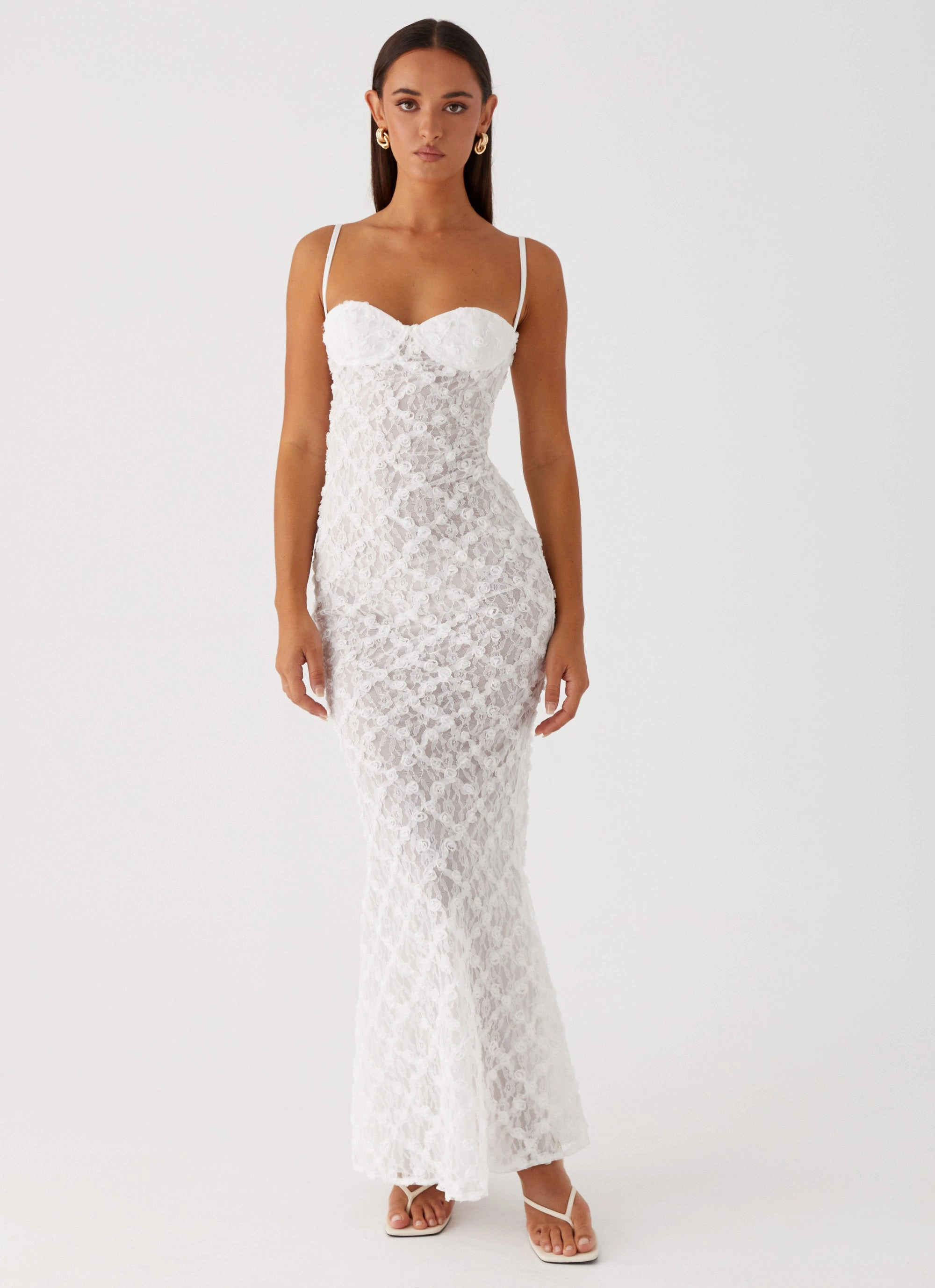Lightweight Feel That Girl Maxi Dress - White