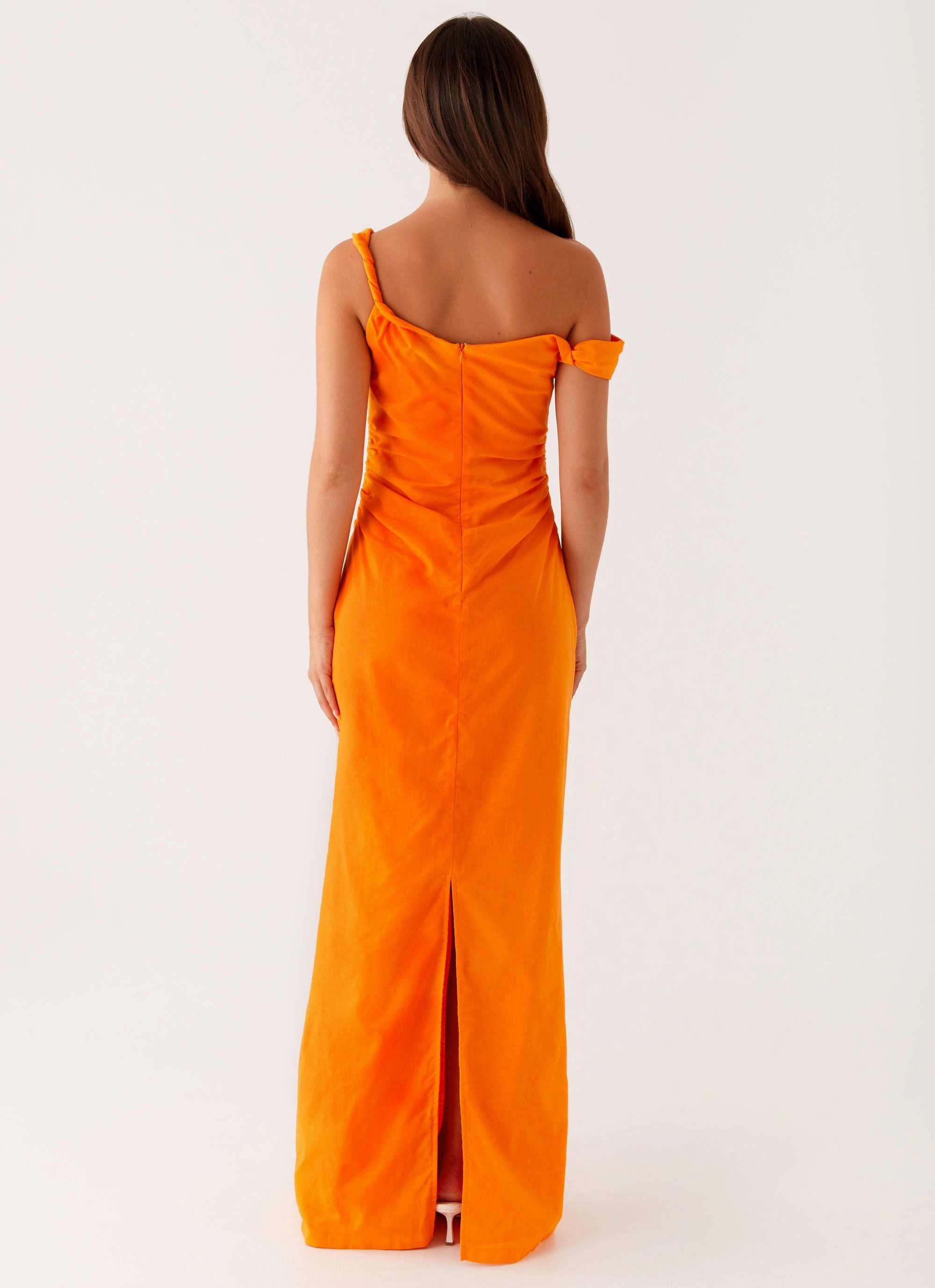 Calm Mood Subtle Motion Ignite Maxi Dress - Orange