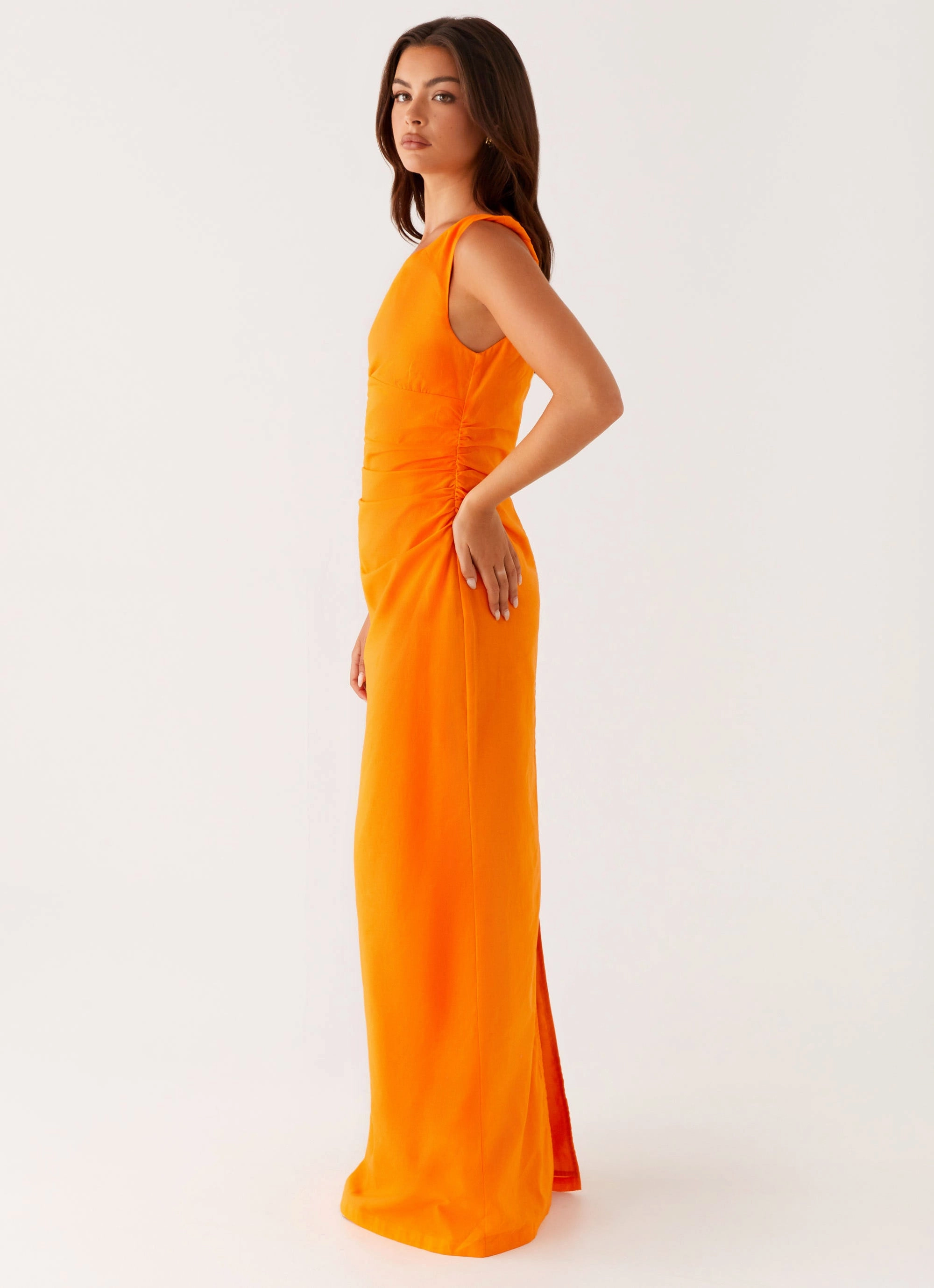 Cozy Cut All Season Ignite Maxi Dress - Orange