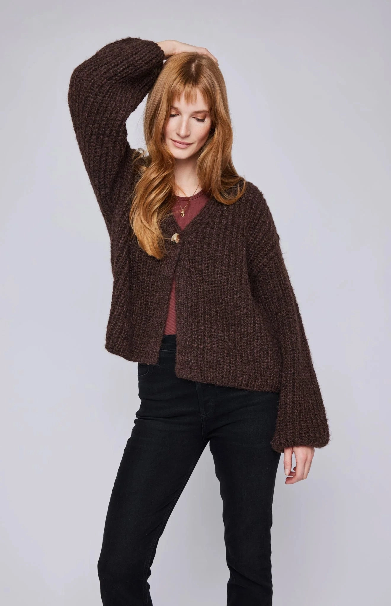 Low Profile Collar Ilene Cardigan
