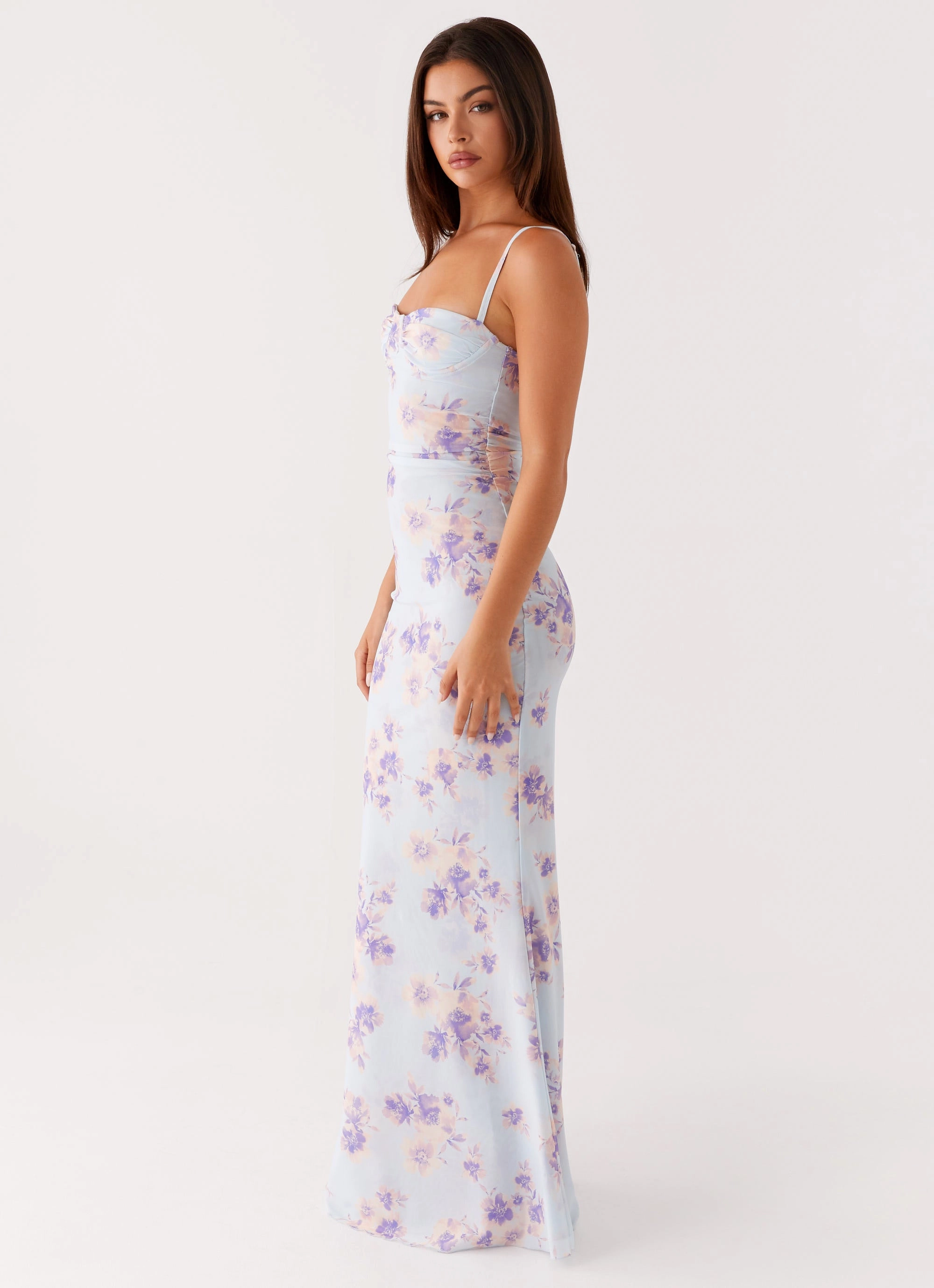 Bare Arm Impress Maxi Dress - Print
