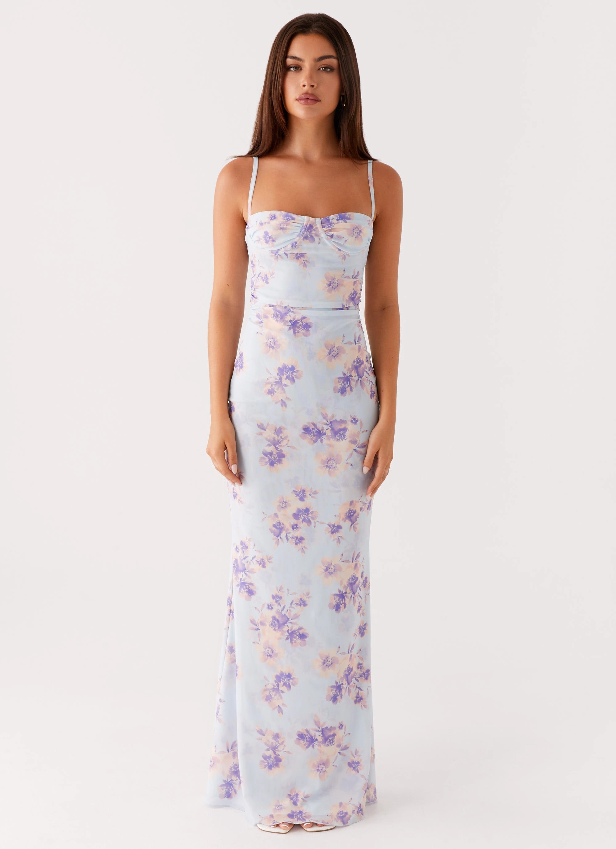 Gentle Shine Modern Finish Impress Maxi Dress - Print