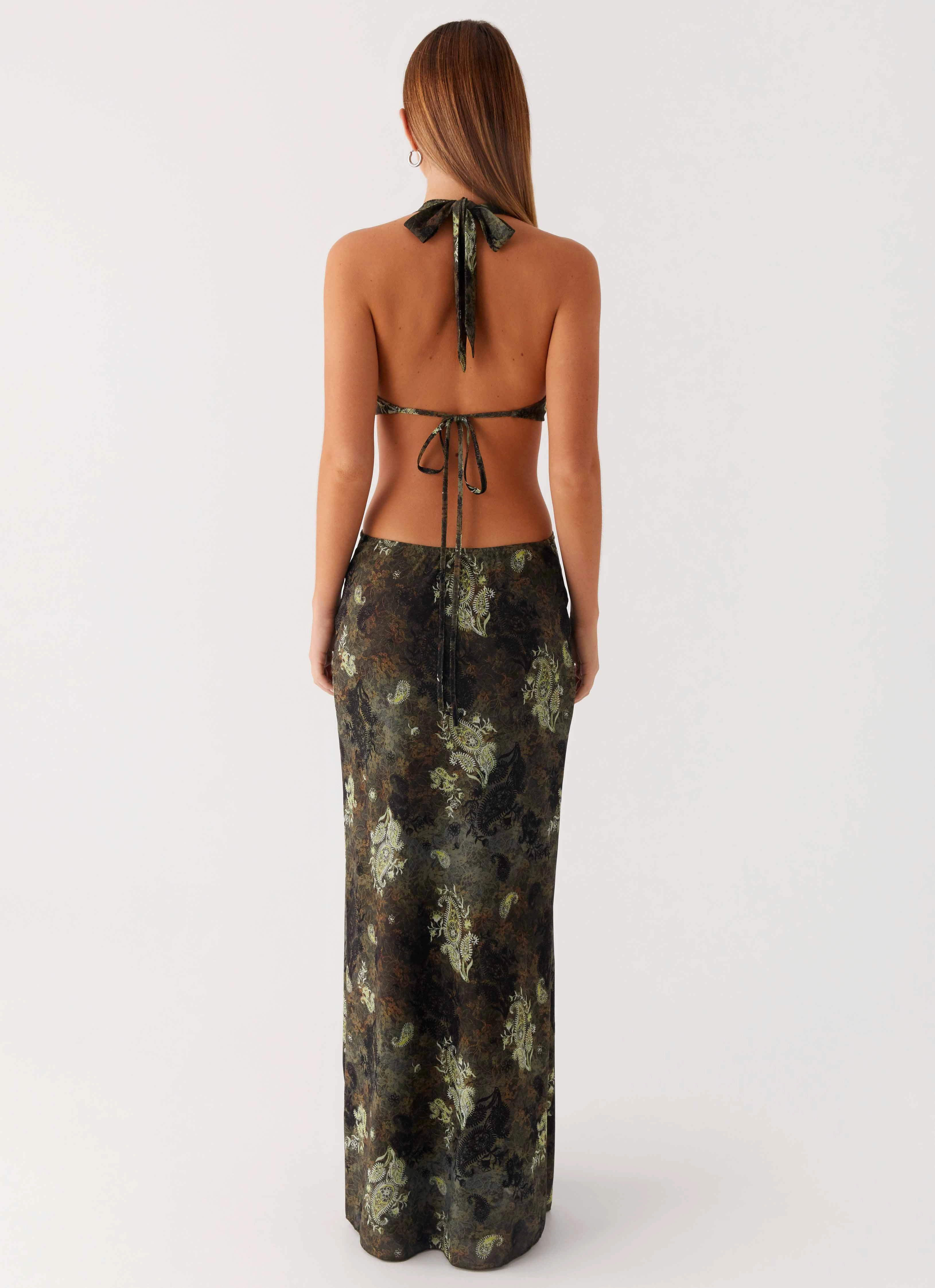 Indra Maxi Dress - Cyber Floral Feminine Vibe