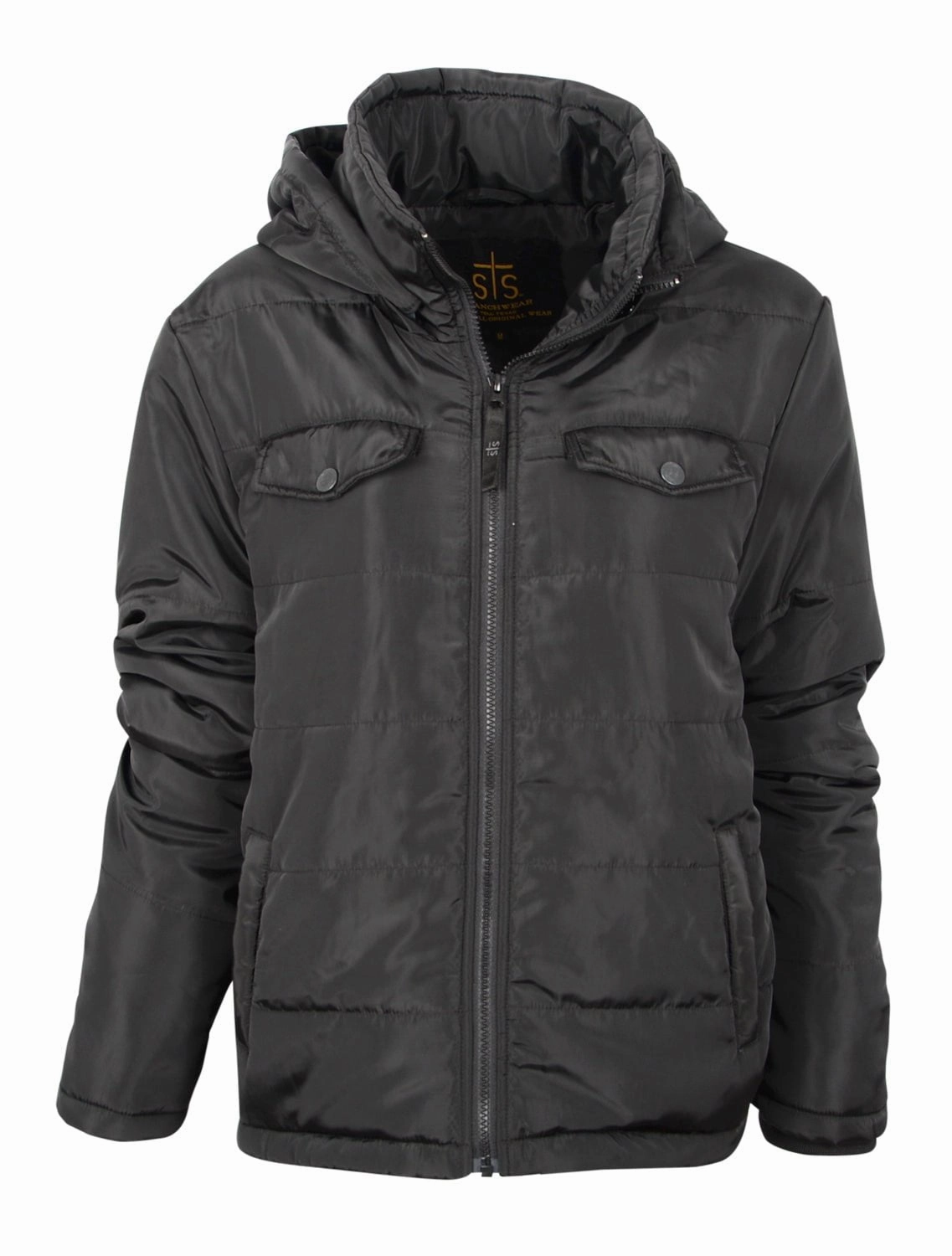 STS Ranchwear Womens Crazy Jane Black 100% Polyester Softshell Jacket Detachable Layer OdorControl Treatment