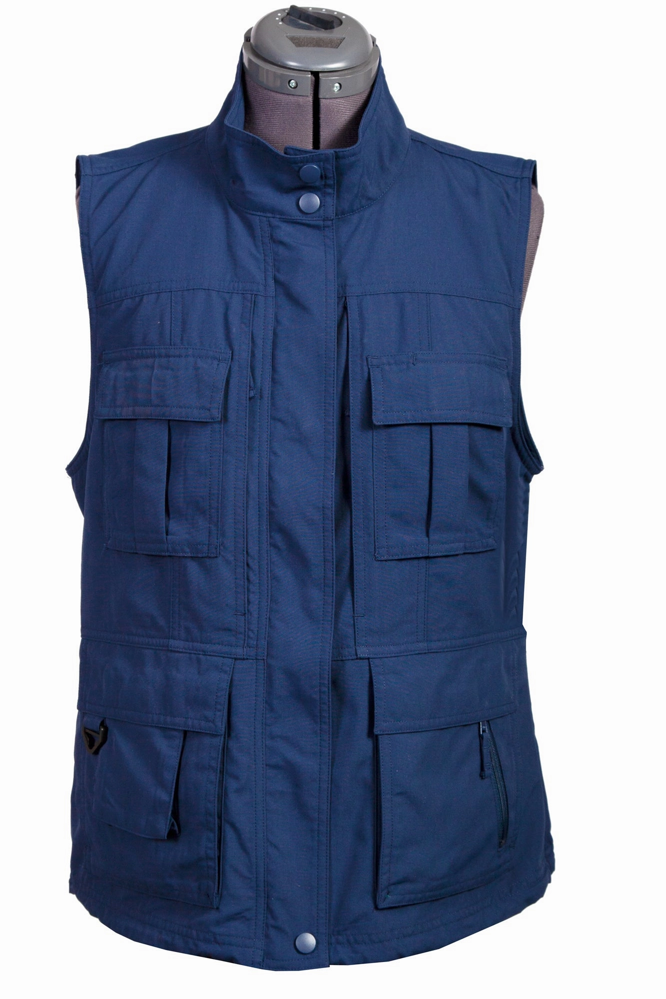 Scully Womens Ink Nylon Petite Pocket Vest Teflon Coated
