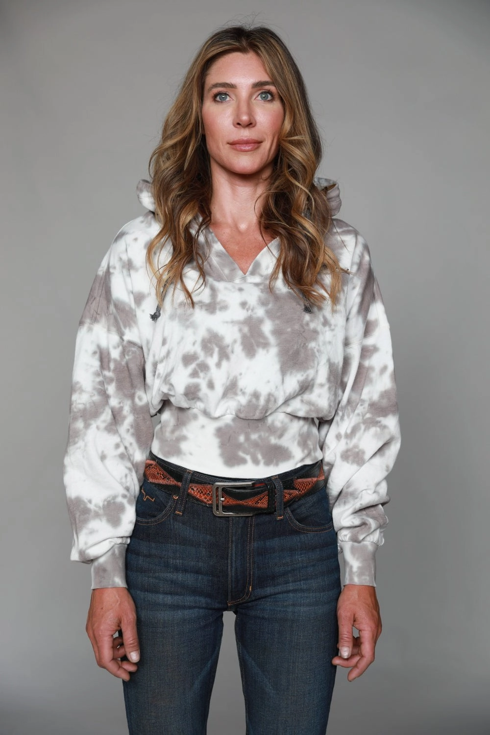 Kimes Ranch Womens Monterey Grey Cotton blend Hoodie Fashion Event Ergonomic Drape