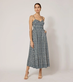 Ione Ankle Dress | Biarritz Soft Material Elegant brunch outfit