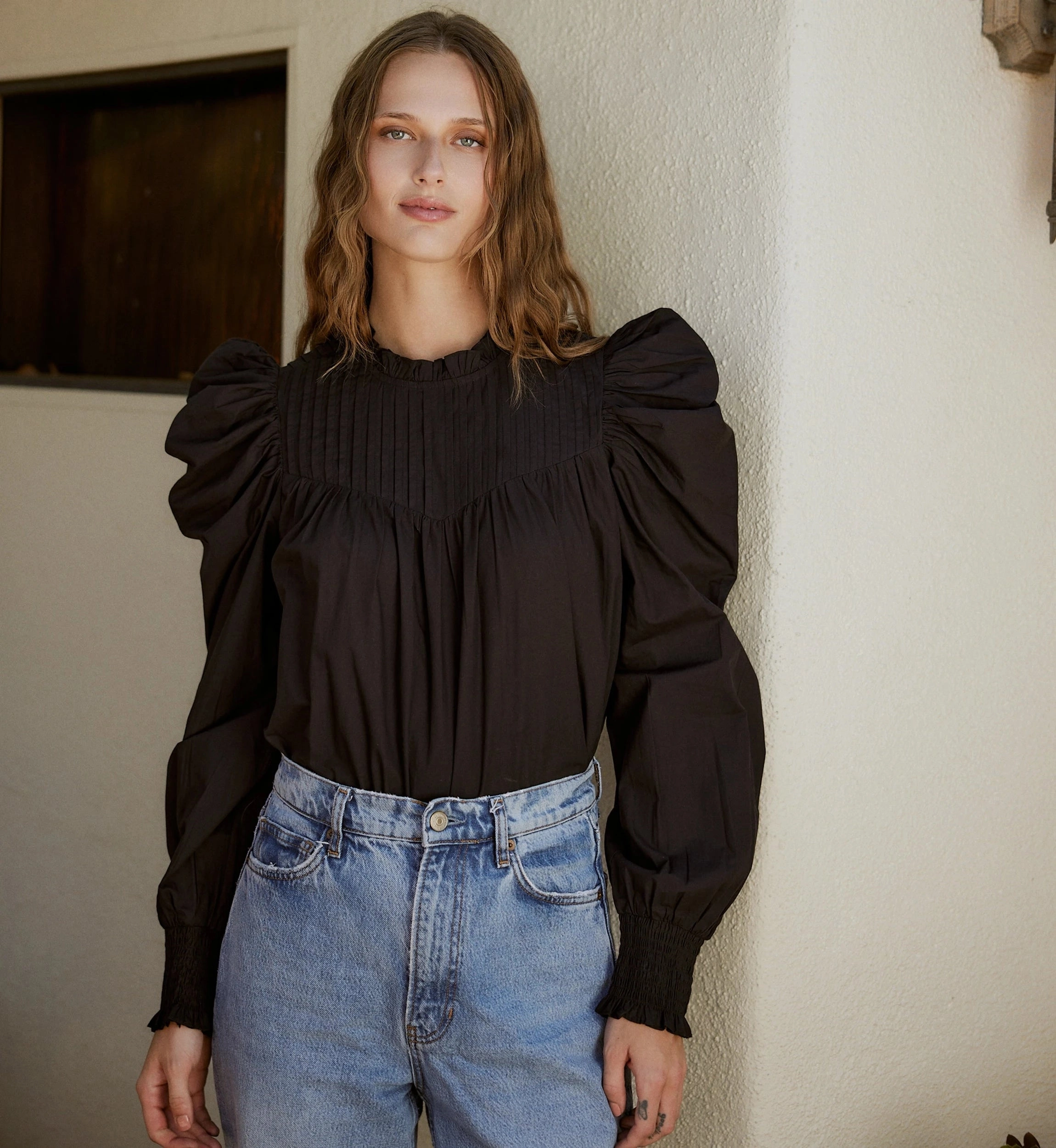 Irina Blouse | Black FourWayStretch