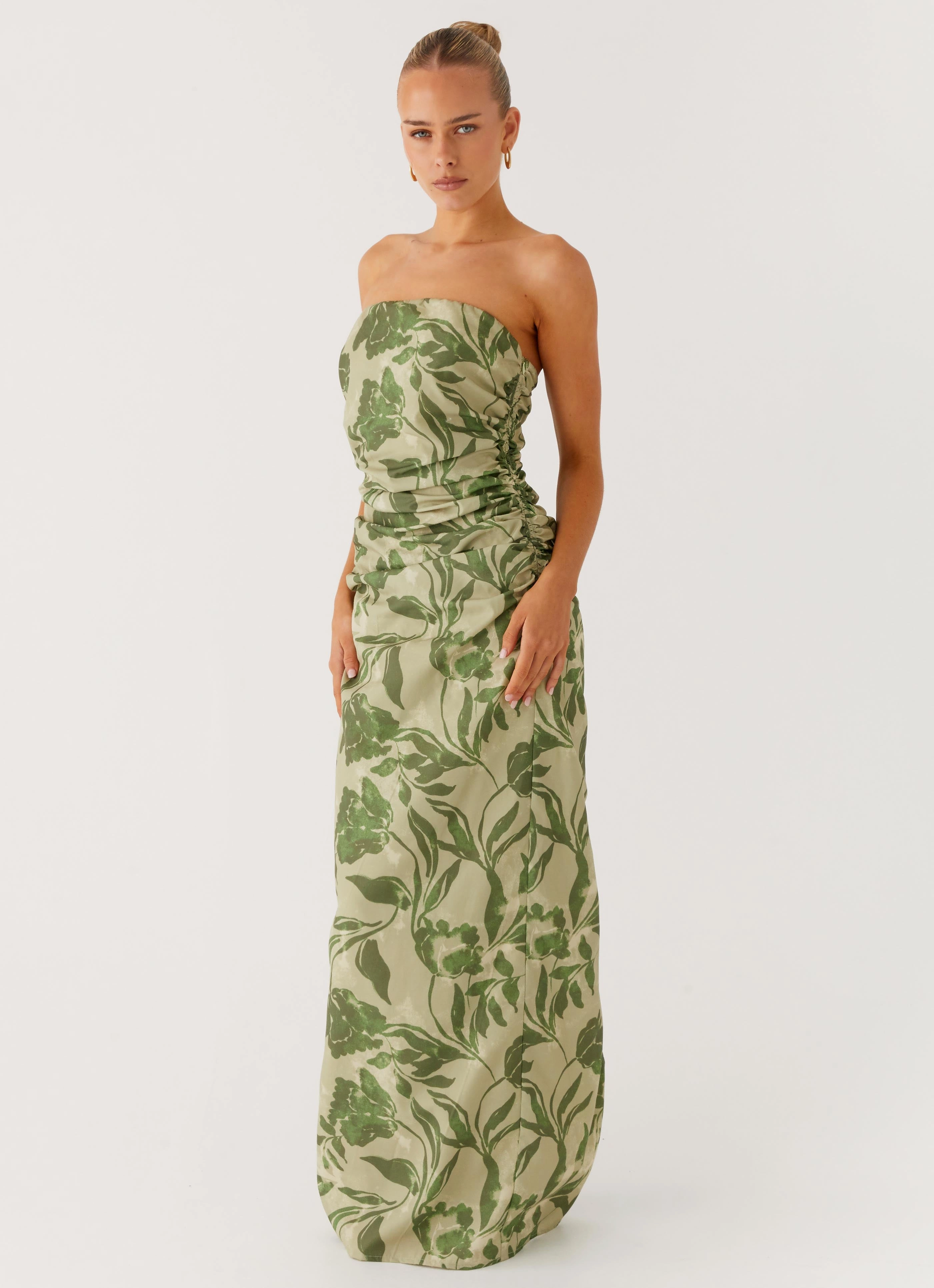 Mid Length Sirrah Maxi Dress - Jade Fern