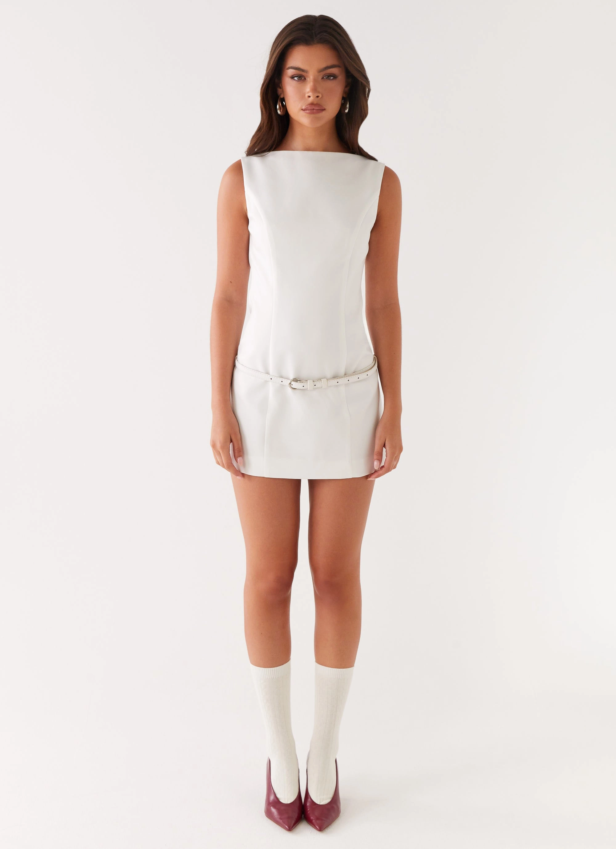 Jaci Mini Dress - White Timeless Shape