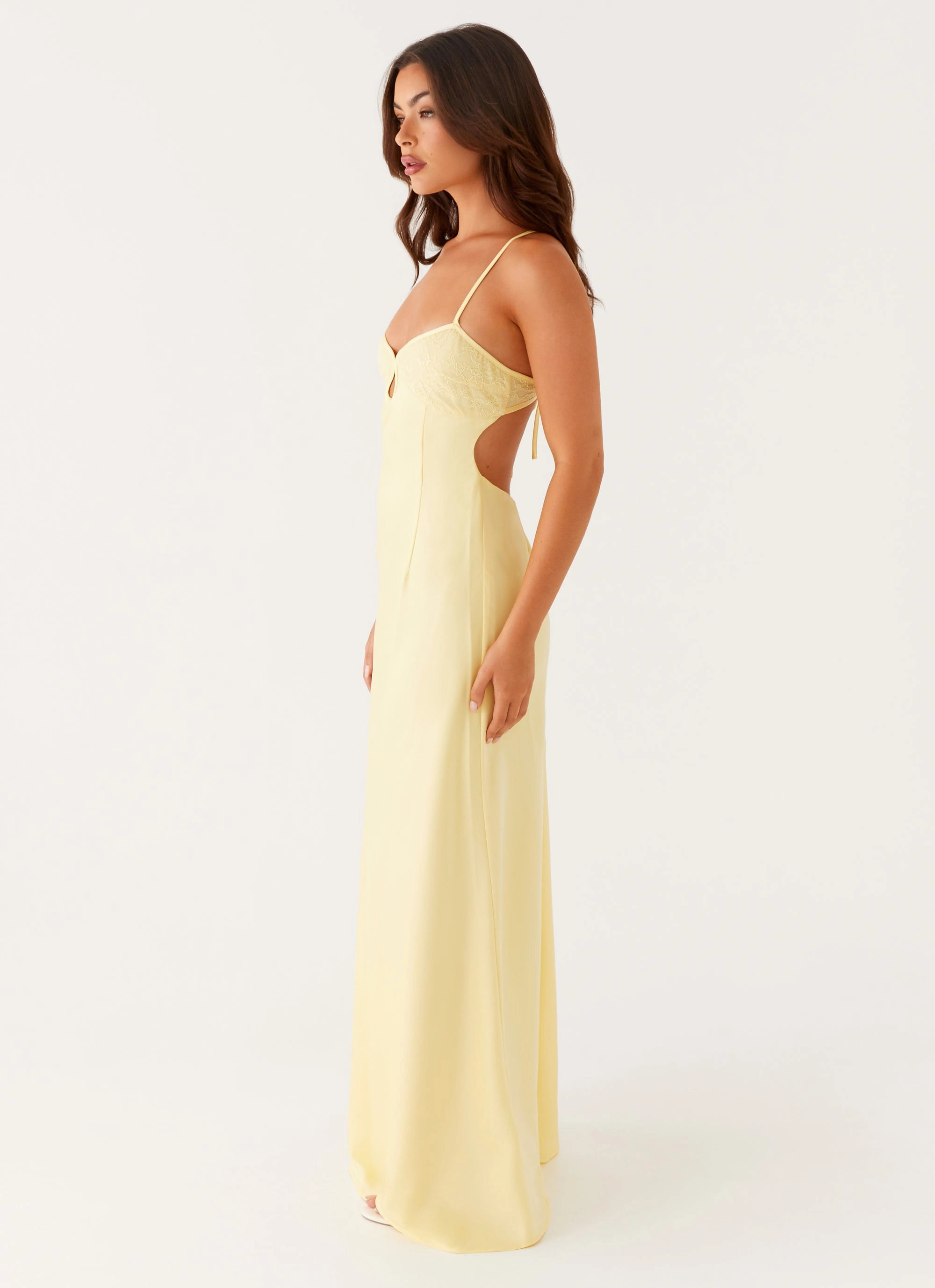 Joanie Maxi Dress - Yellow Winter Layer Stylish Layer