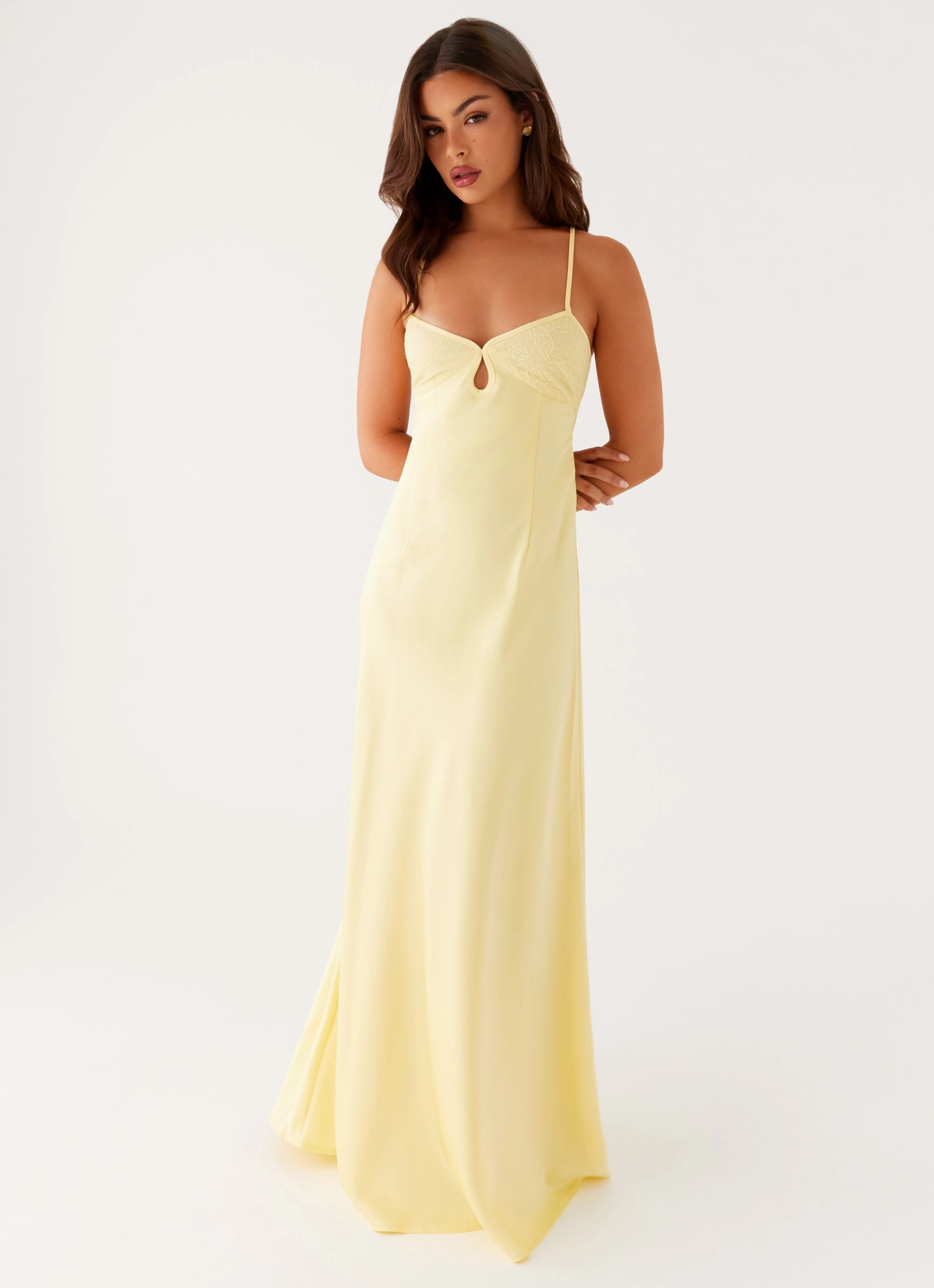 Autumn Outerwear Contemporary Fit Joanie Maxi Dress - Yellow