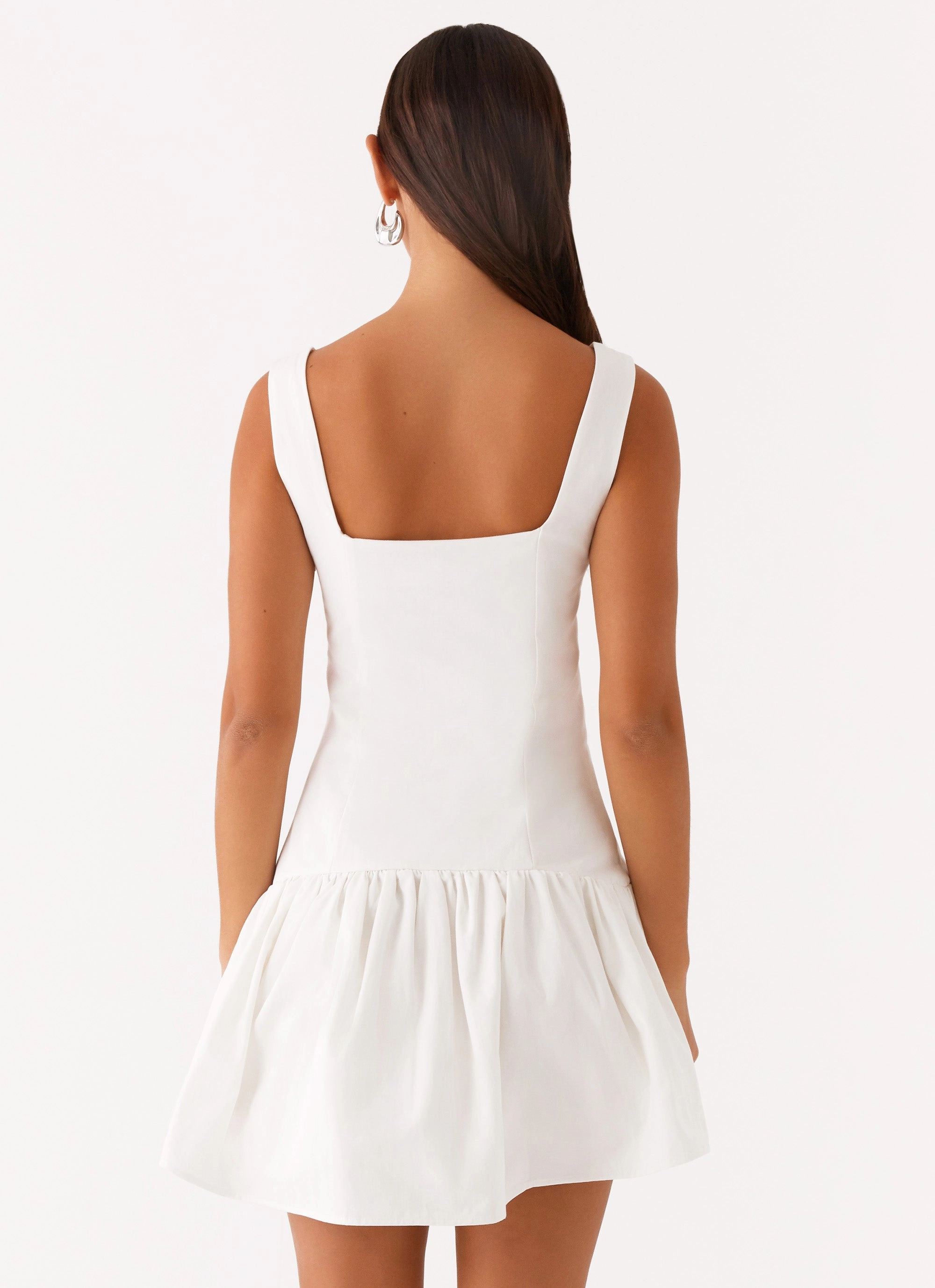 Jolene Mini Dress - White Luxe Fit All-season