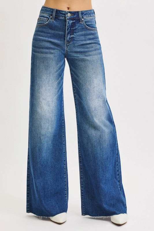 Breathable Lining System Jordan Tummy Control High Rise Ankle Palazzo Jeans