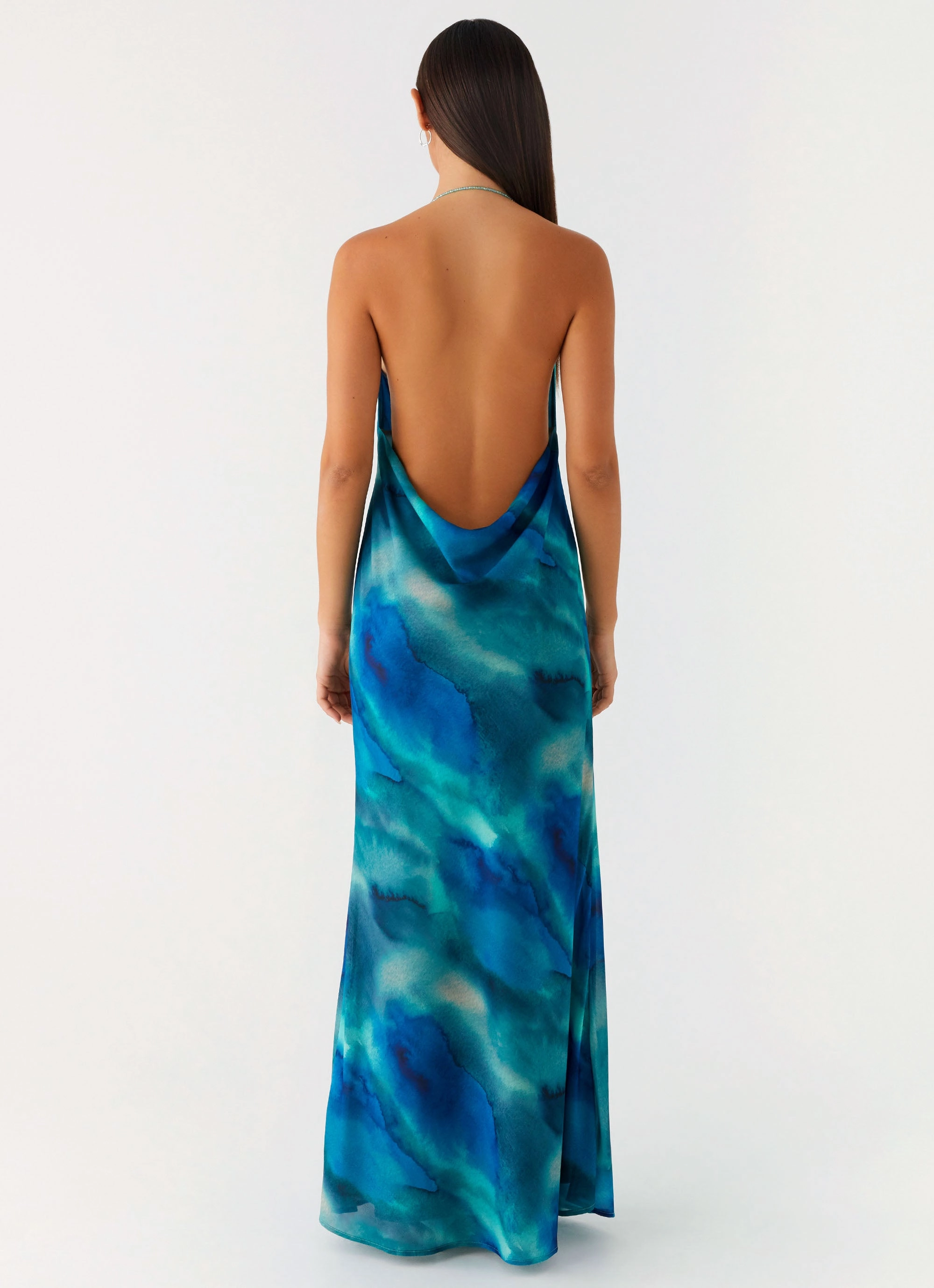 Street Mode Journey Maxi Dress - Blue Tie Dye