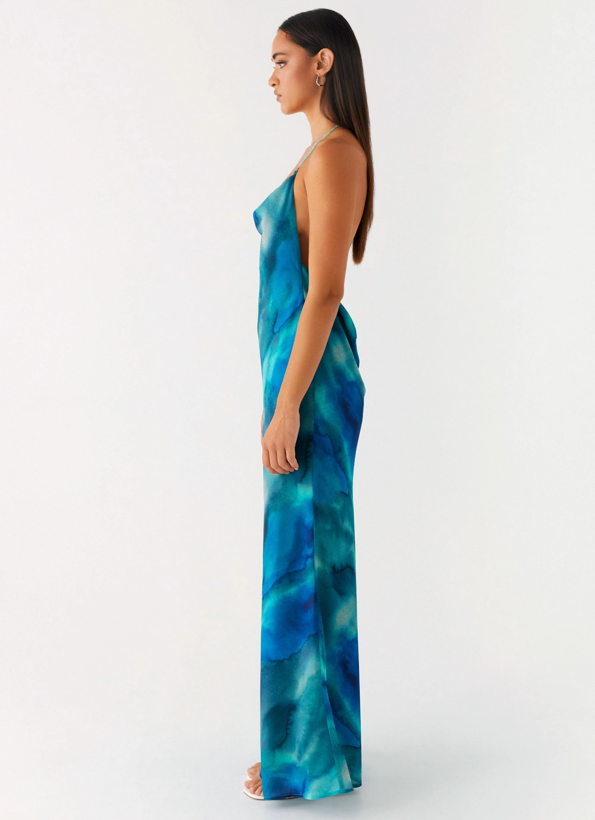 Journey Maxi Dress - Blue Tie Dye Comfort Layer Wear