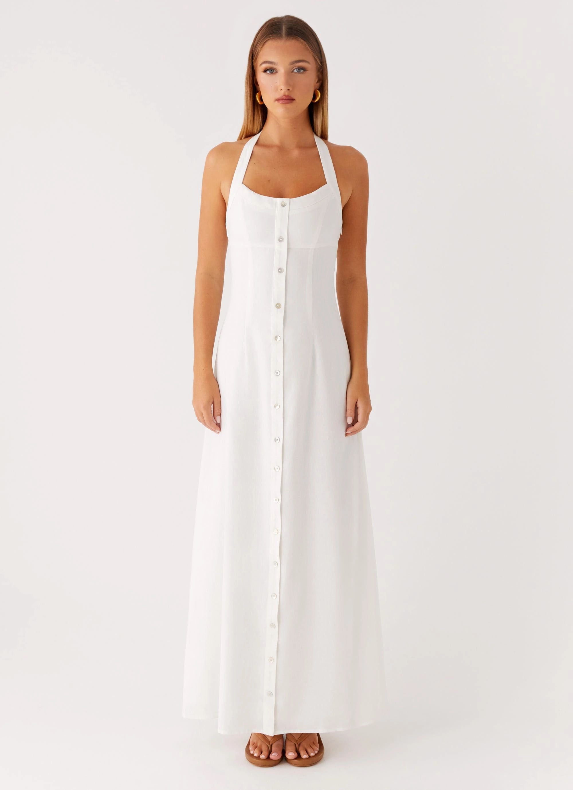 Jovanni Maxi Dress - White Date night