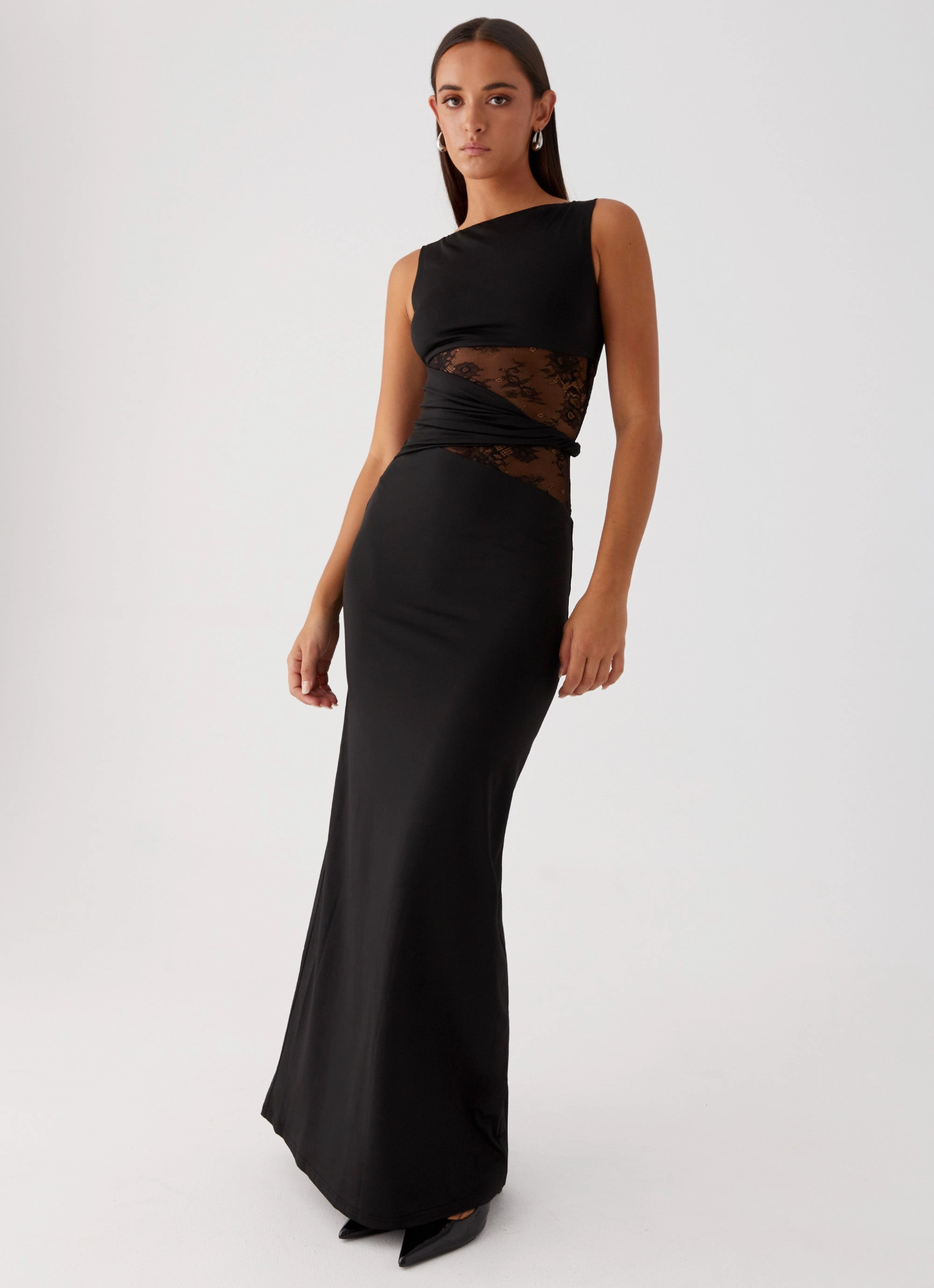 Karma Maxi Dress - Black Versatile Outerwear