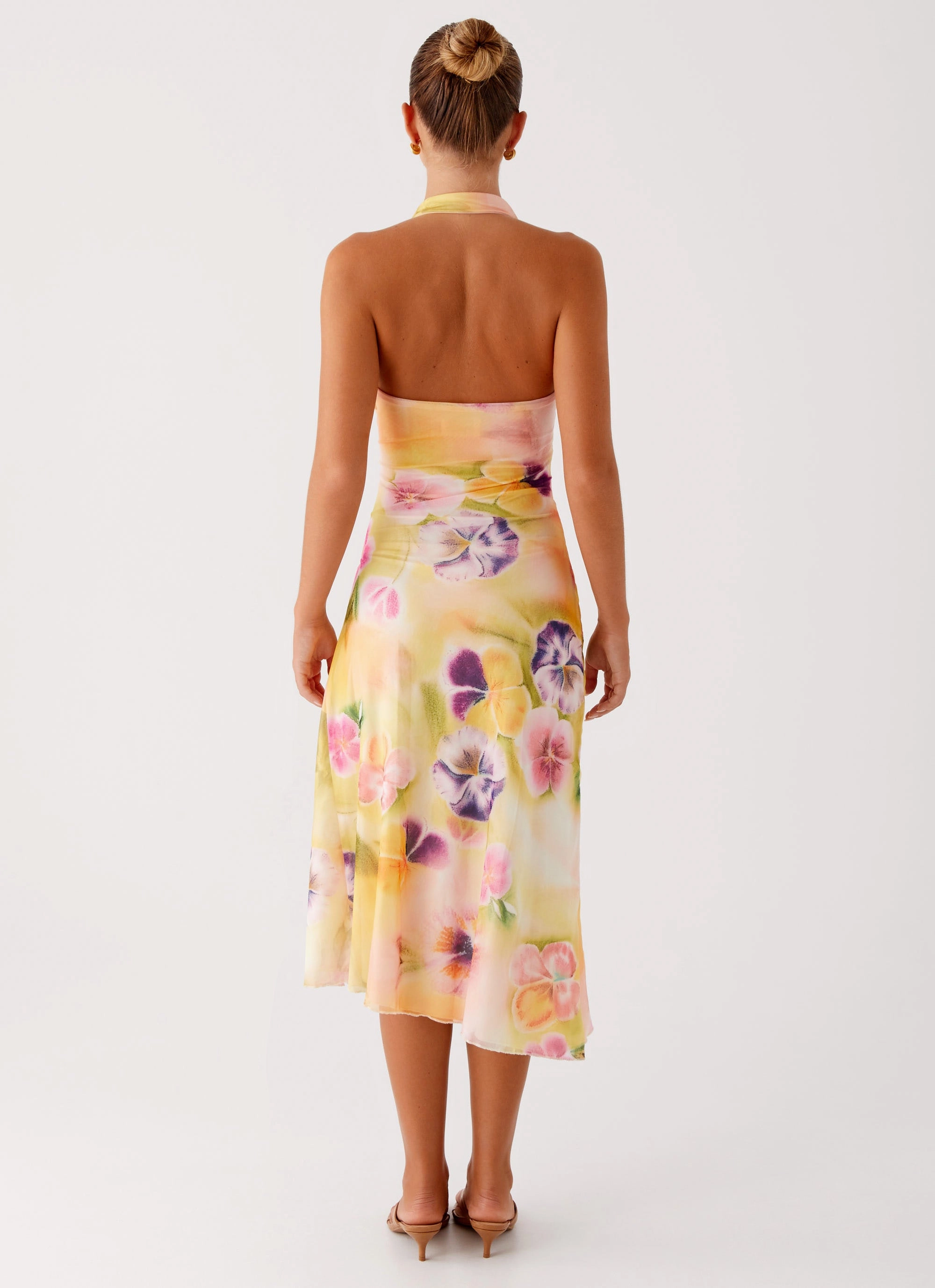Comfy Outerwear Kayce Midi Dress - Sunburst Floral