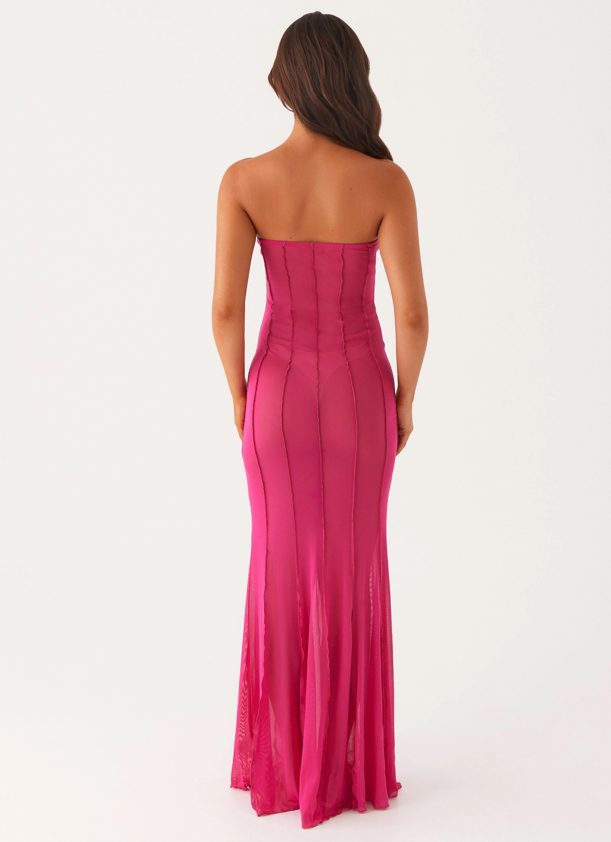 Modern Edge Applique-Detail Kennedy Maxi Dress - Fuchsia