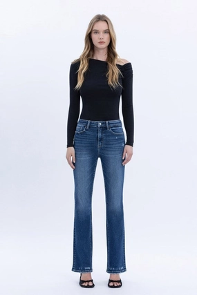 Stretch Classic Wear Kerri High Rise Full Length Bootcut Jeans