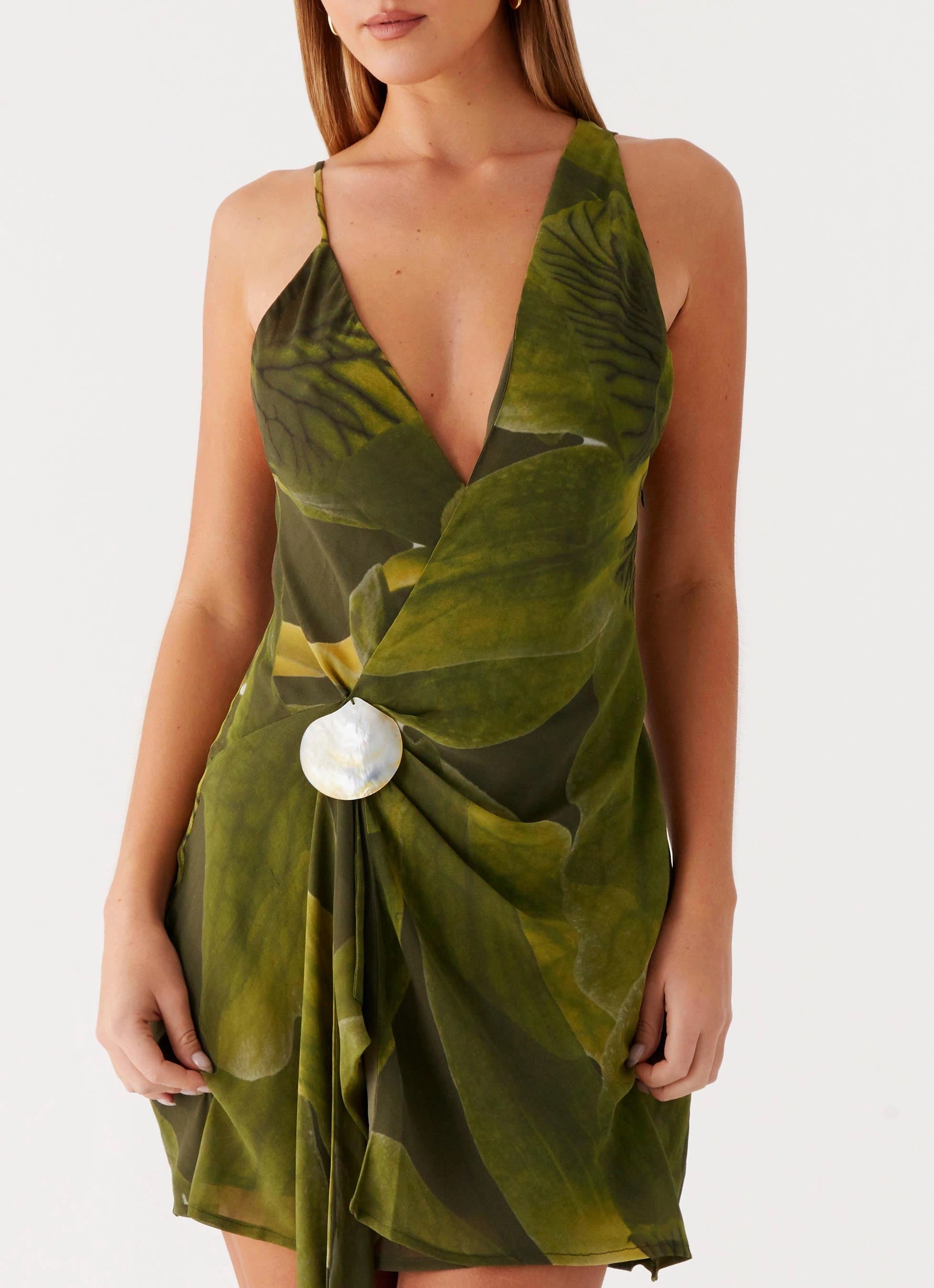 Kerry Mini Dress - Tropic Floral Puffy Jacket