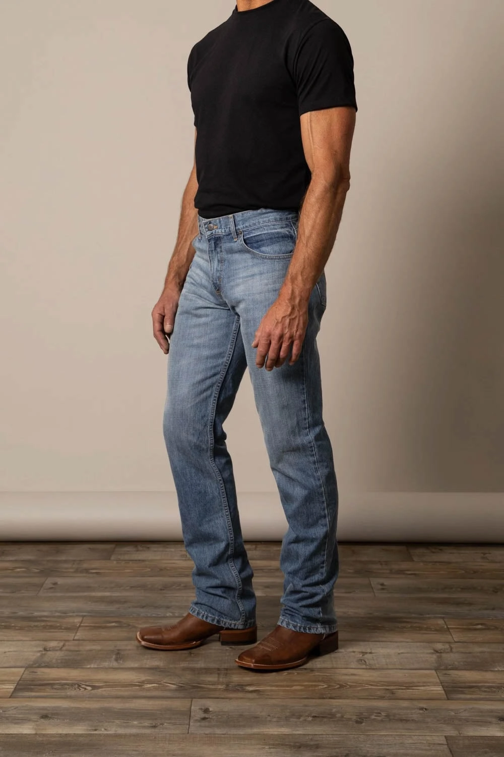 Eco Friendly Dye Kimes Ranch Mens Barney Light Wash 100% Cotton Jeans