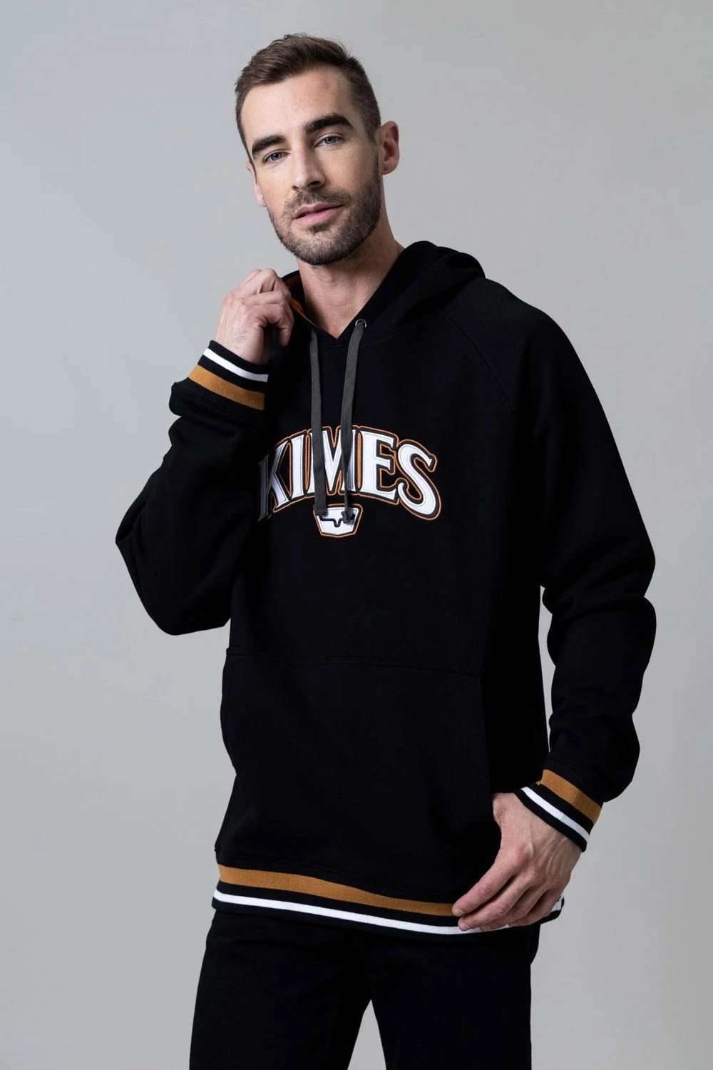 Kimes Ranch Mens Kubo Black 100% Cotton Hoodie Canvas Make