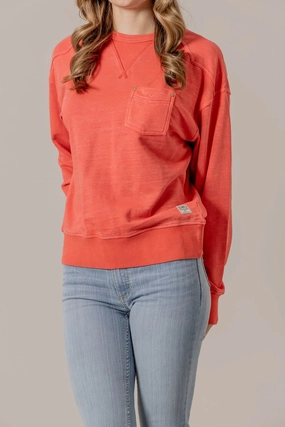 Hypoallergenic Interior LowProfile Design Kimes Ranch Womens Gina Red Cotton Blend Sweatshirt