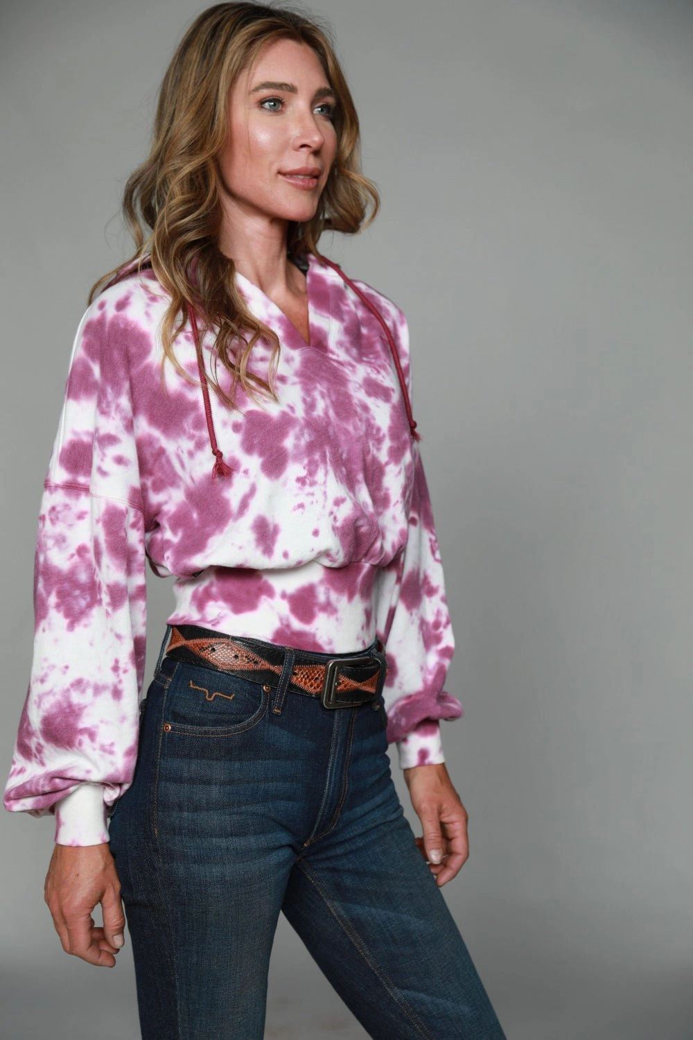 Anti Pilling Finish Smart Fashion Kimes Ranch Womens Monterey Hoodie Lavender Cotton Blend L/S