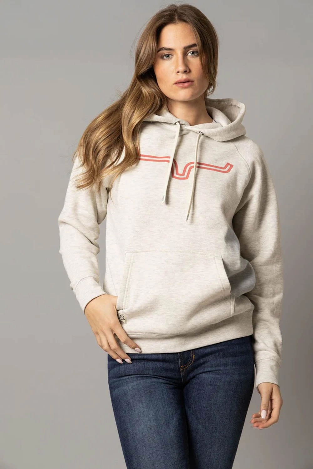 Work Tough Kimes Ranch Womens Outlier Oatmeal Heather Cotton Blend Hoodie