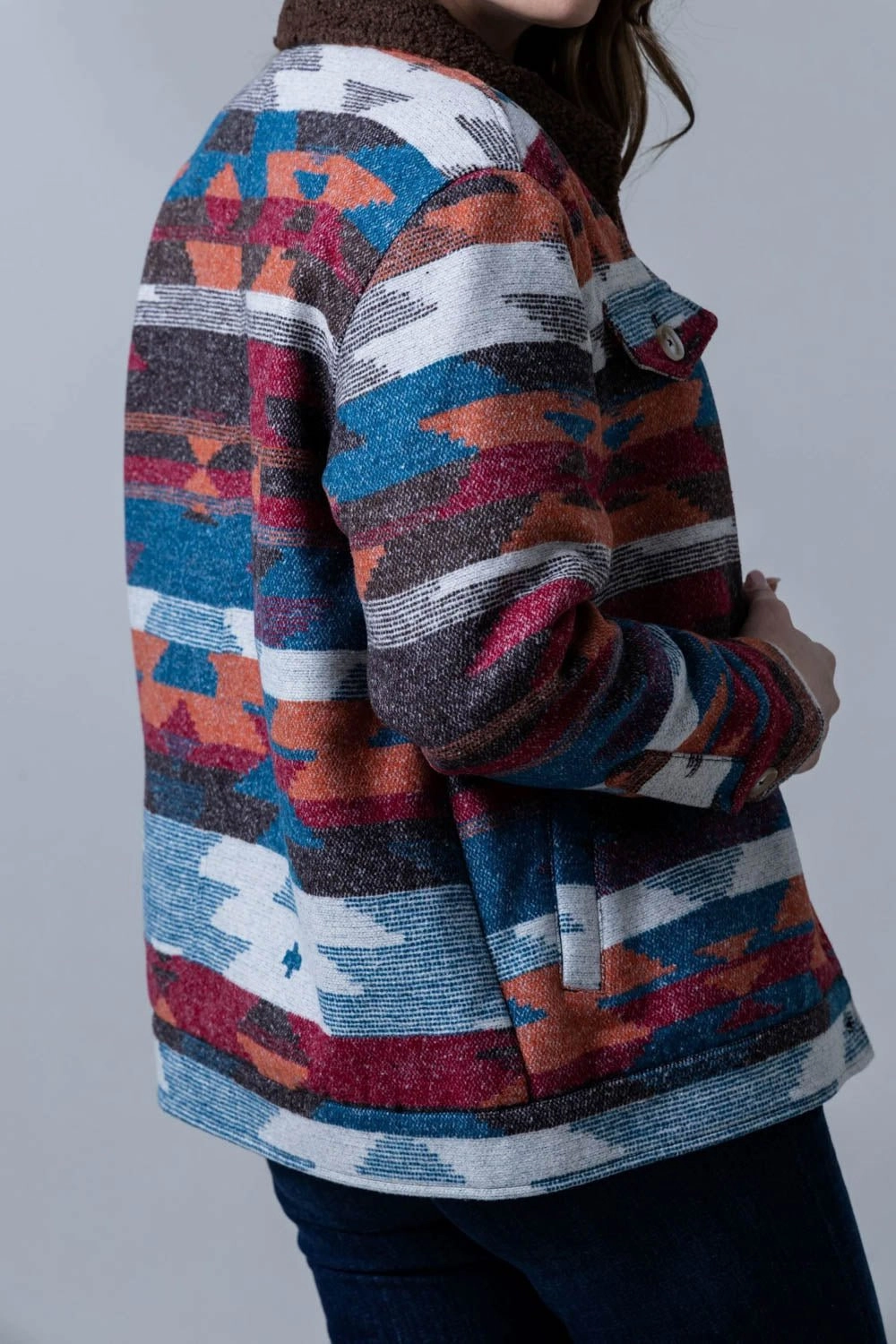 Kimes Ranch Womens Red Rocks Mid Blue 100% Polyester Jacket Weather Proof Mesh Lining