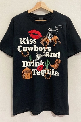 Kiss Cowboys Graphic Tee S-XL Compression Fit Engineering FrictionResistantEdges
