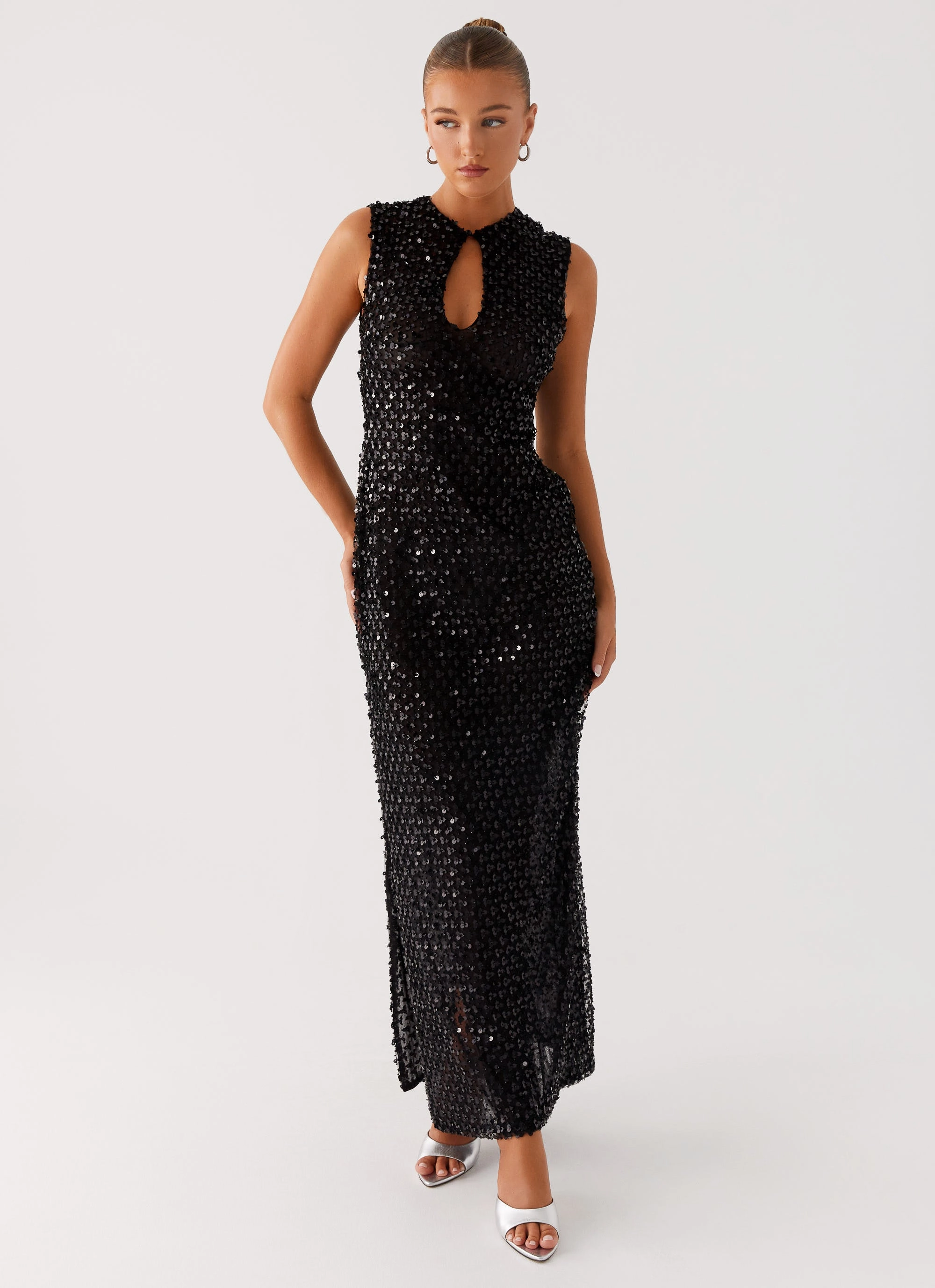 elegant design Kore Sequin Maxi Dress - Black
