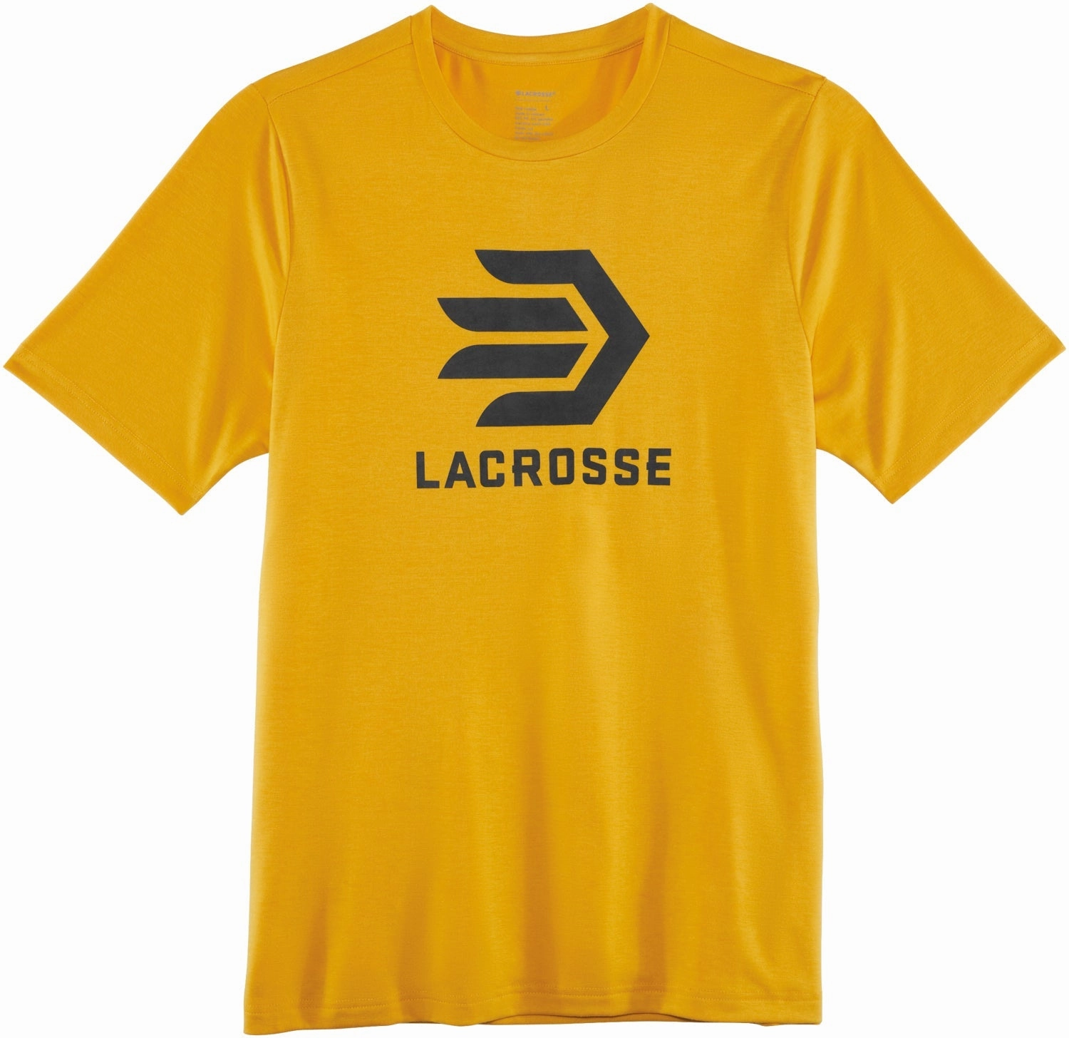 Lacrosse Mens Forever Forward Tee Gold Poly/Spandex S/S T-Shirt Animal Print