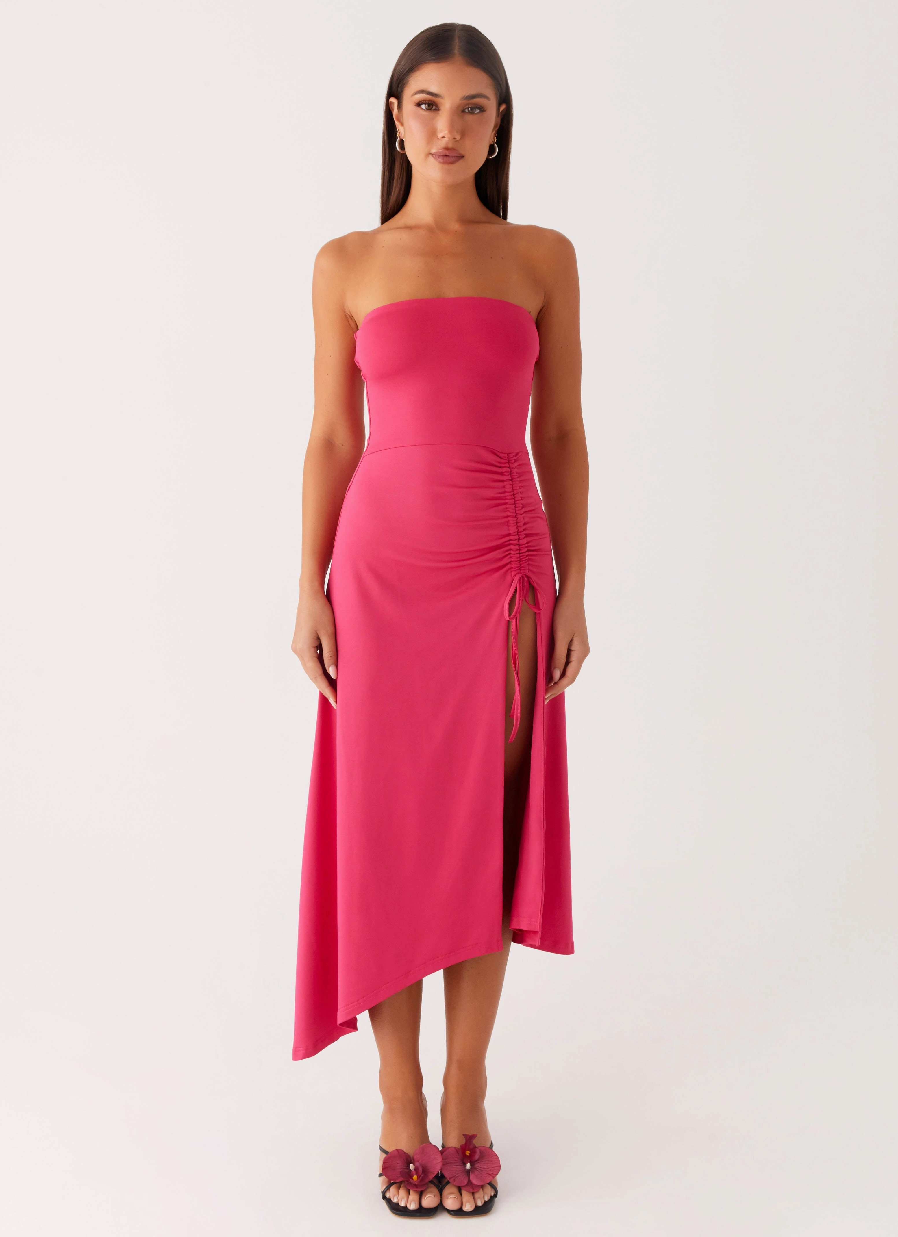 Laoise Midi Dress - Hot Pink Classic Wear