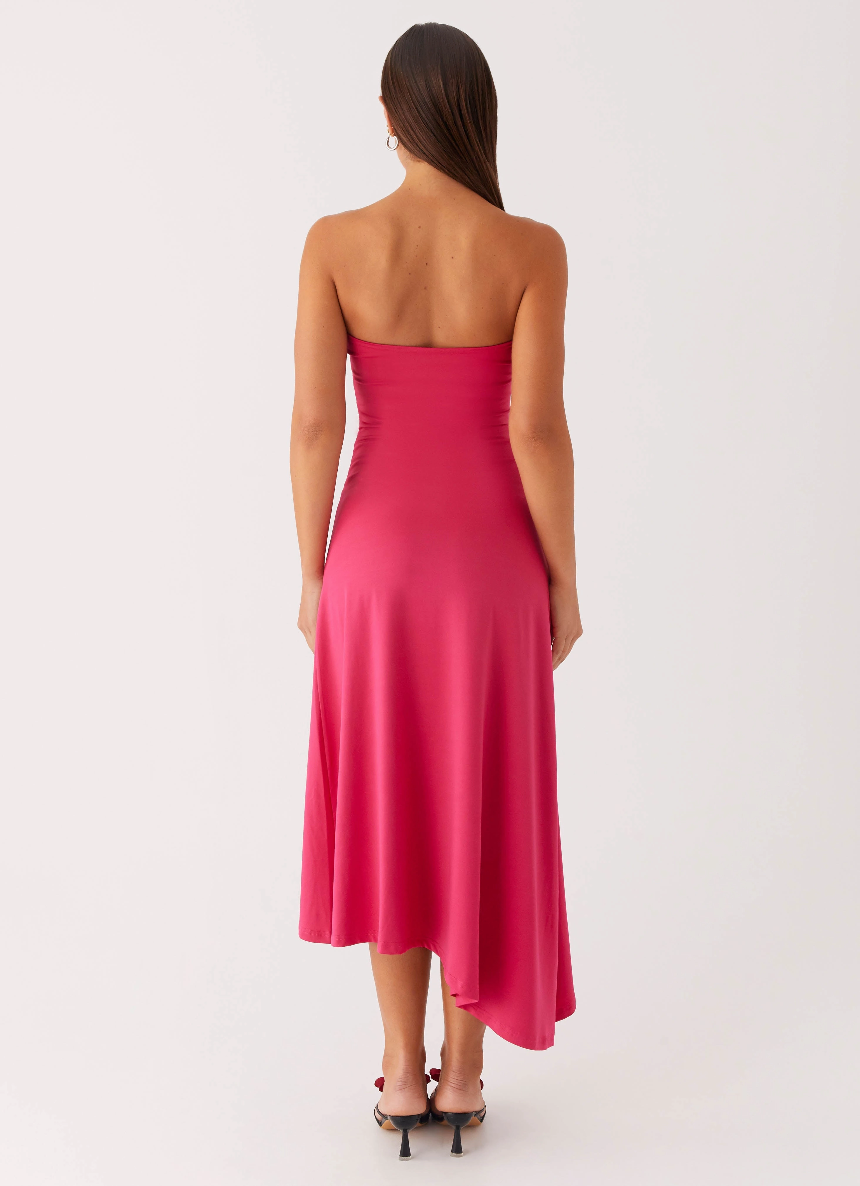 Laoise Midi Dress - Hot Pink Autumn Ready