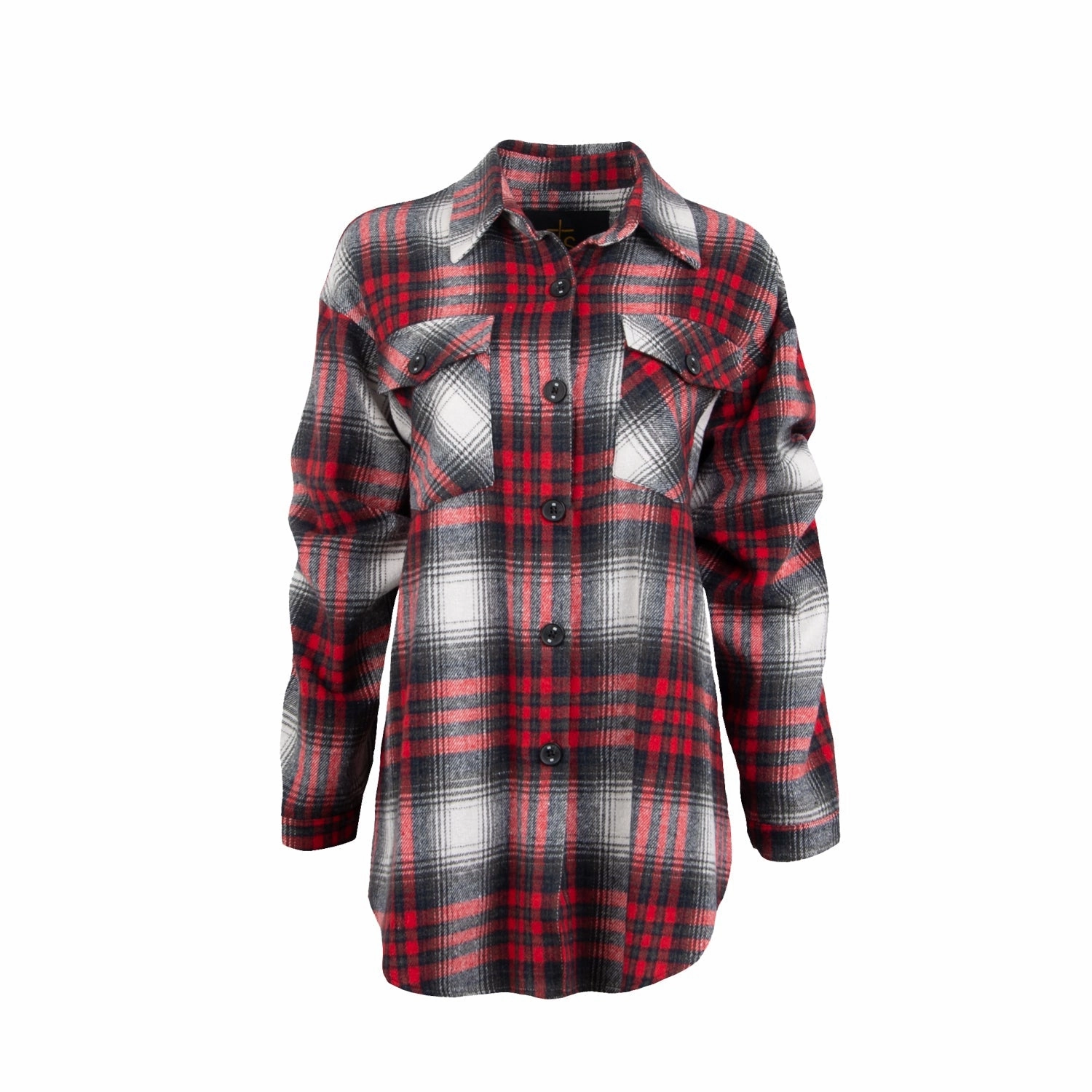 Non Irritating Seams STS Ranchwear Womens Bailey Shirt Americana Plaid 100% Polyester Fleece Jacket