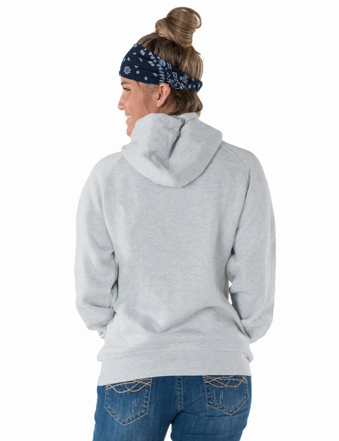 Relaxed Layers Cowgirl Tuff Womens Property of Rodeo Ash Poly/Rayon Hoodie