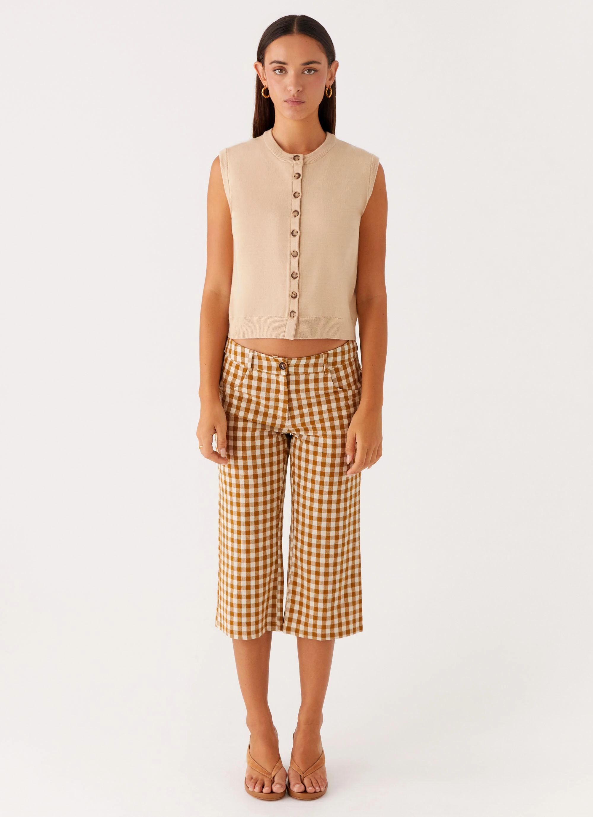 Mickey Knit Vest - Cream BuiltInLayer