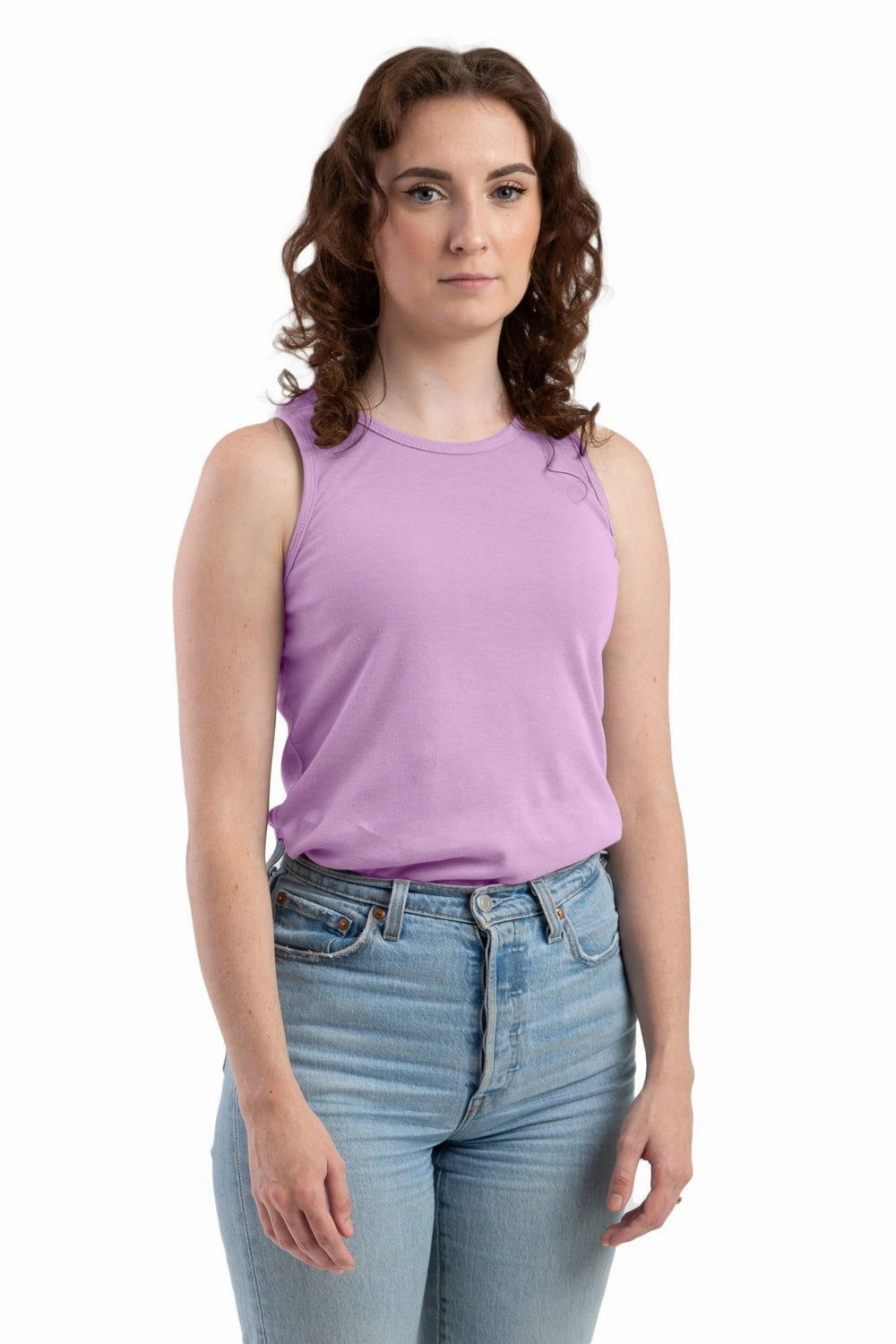 Berne Violet Cotton Blend Womens Performance Tank S/L Gift Idea