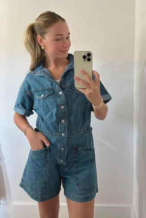 Levi's Surplus Romper - Blue Joke All Season Versatility